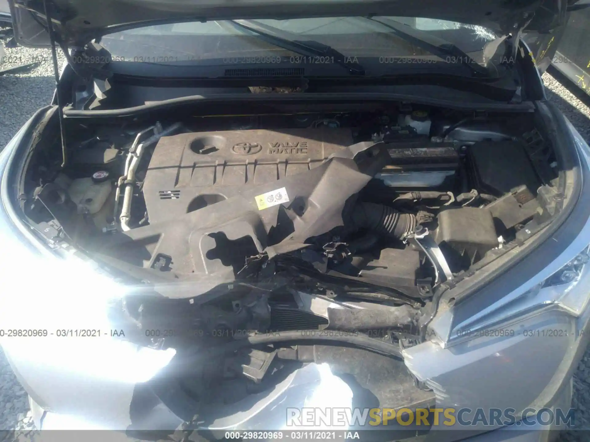 10 Photograph of a damaged car JTNKHMBX7K1016076 TOYOTA C-HR 2019