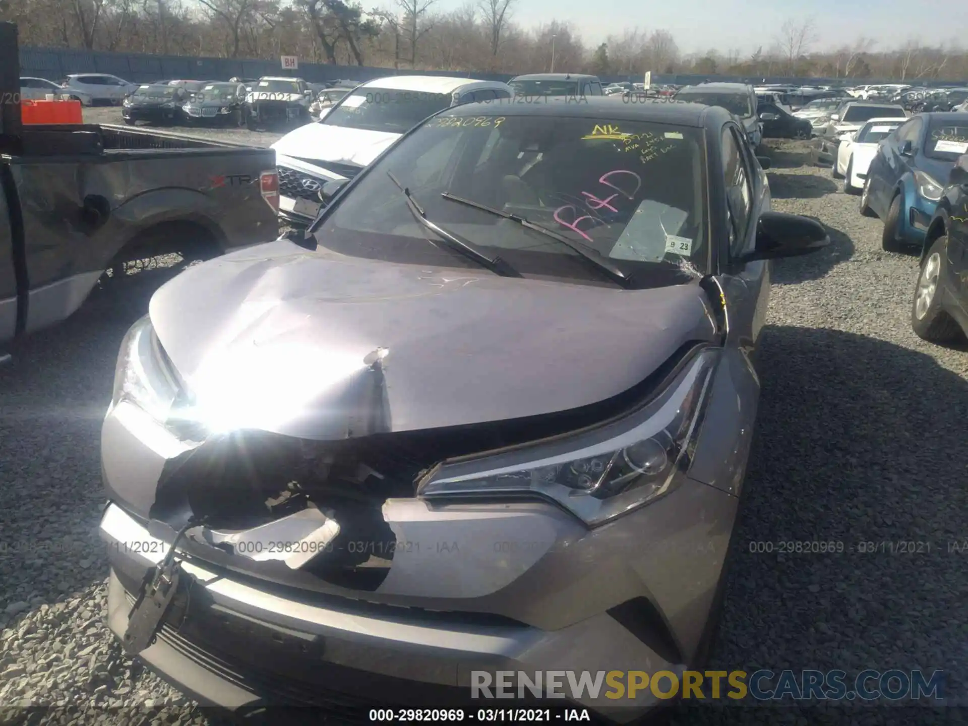 6 Photograph of a damaged car JTNKHMBX7K1016076 TOYOTA C-HR 2019