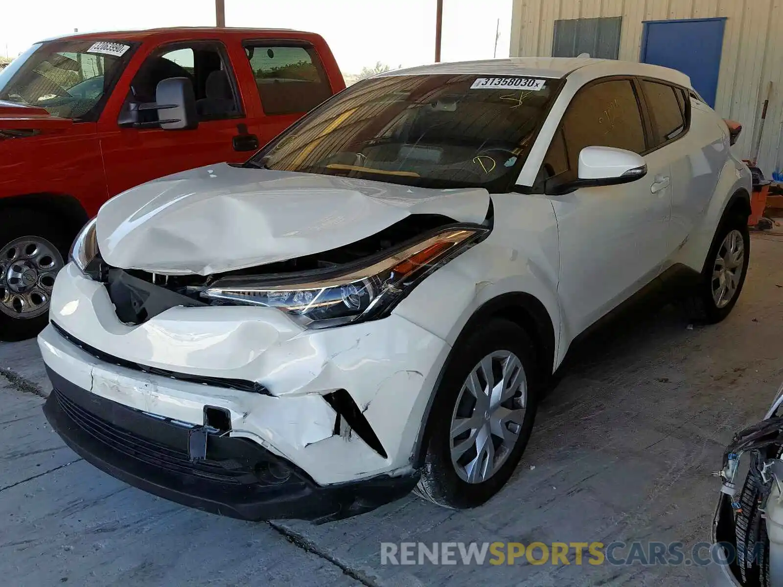 2 Photograph of a damaged car JTNKHMBX7K1016370 TOYOTA C-HR 2019