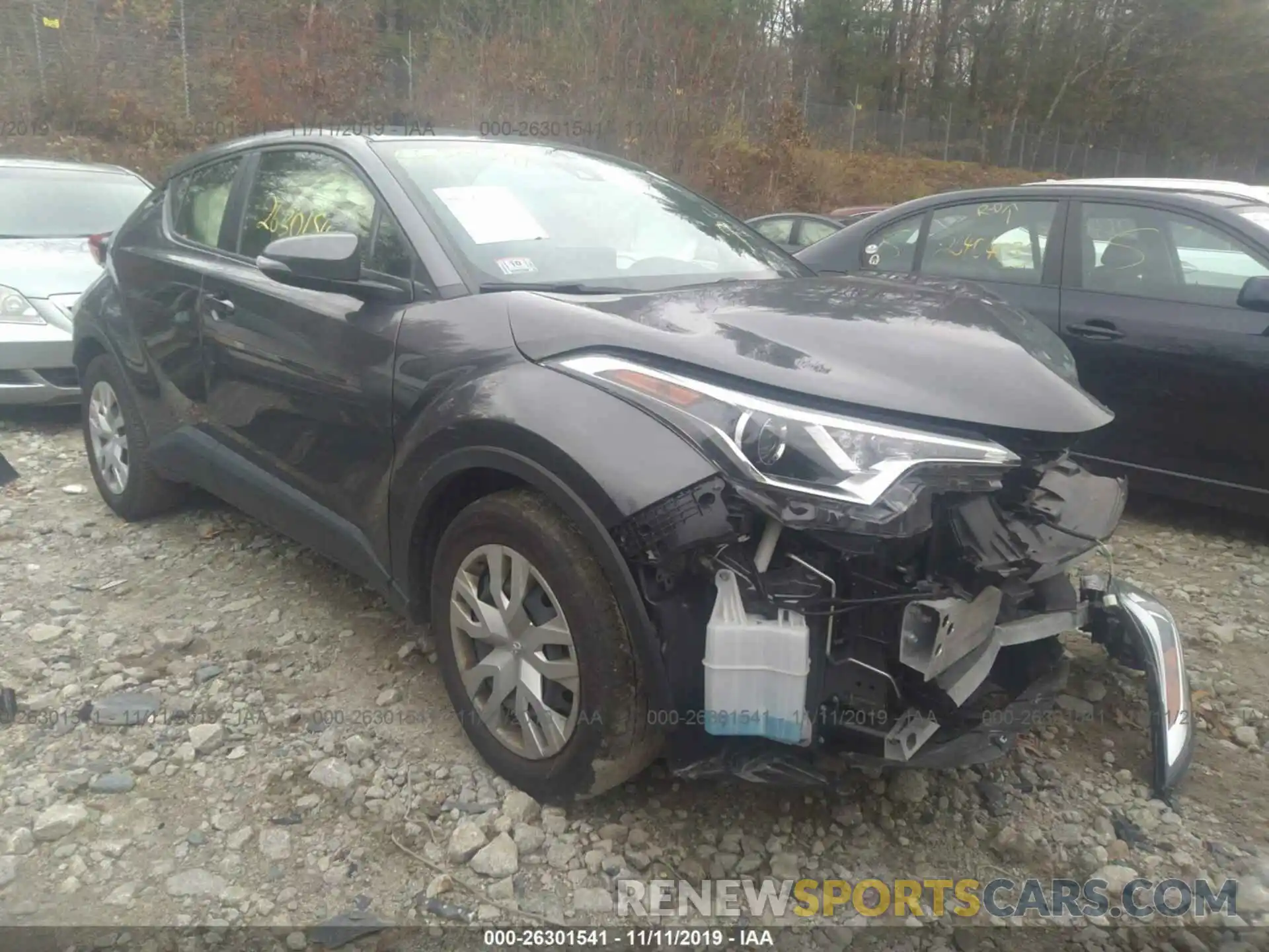 1 Photograph of a damaged car JTNKHMBX7K1017941 TOYOTA C-HR 2019