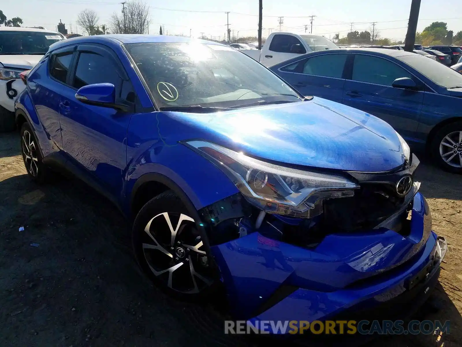 1 Photograph of a damaged car JTNKHMBX7K1018295 TOYOTA C-HR 2019