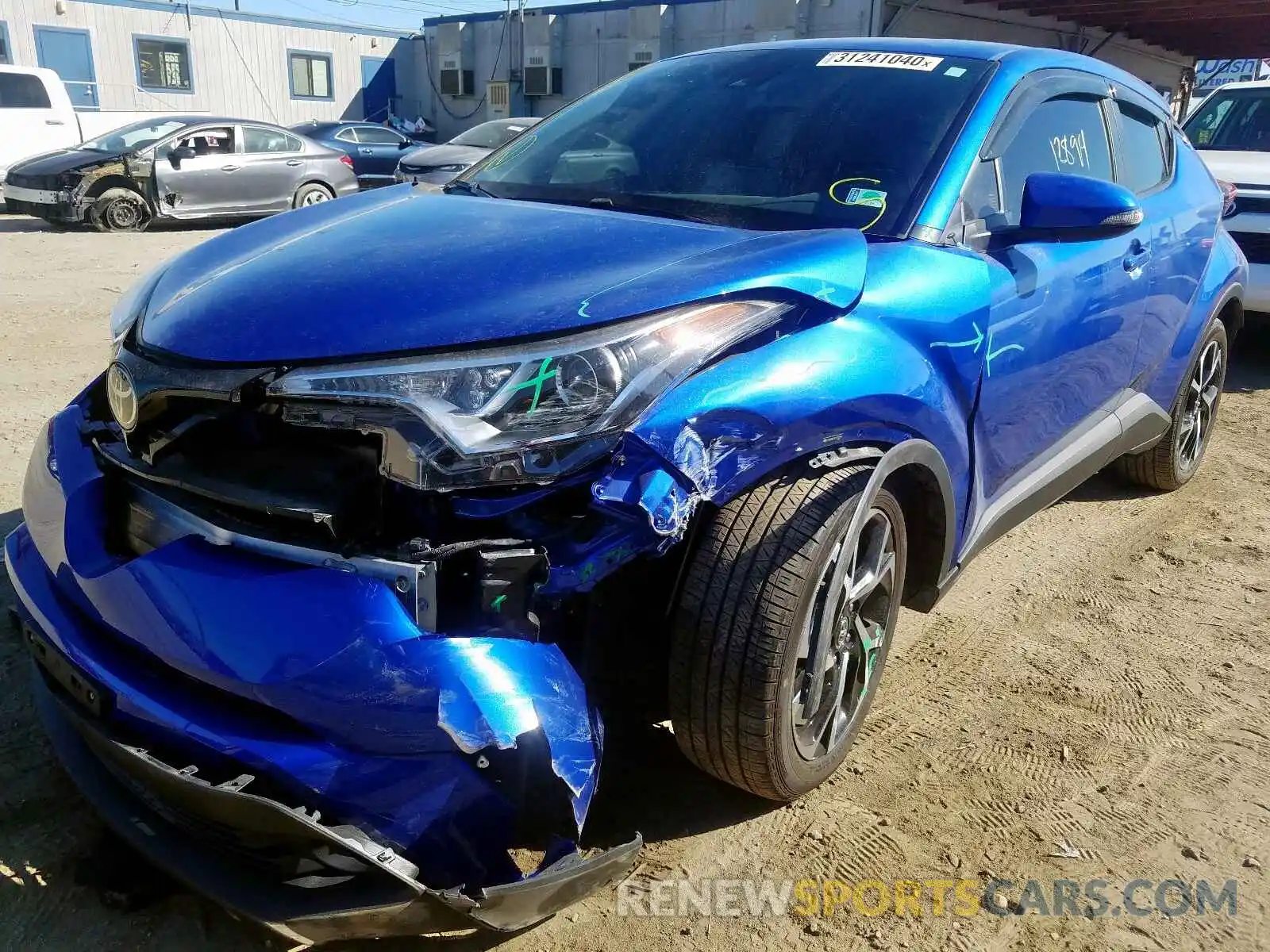 2 Photograph of a damaged car JTNKHMBX7K1018295 TOYOTA C-HR 2019