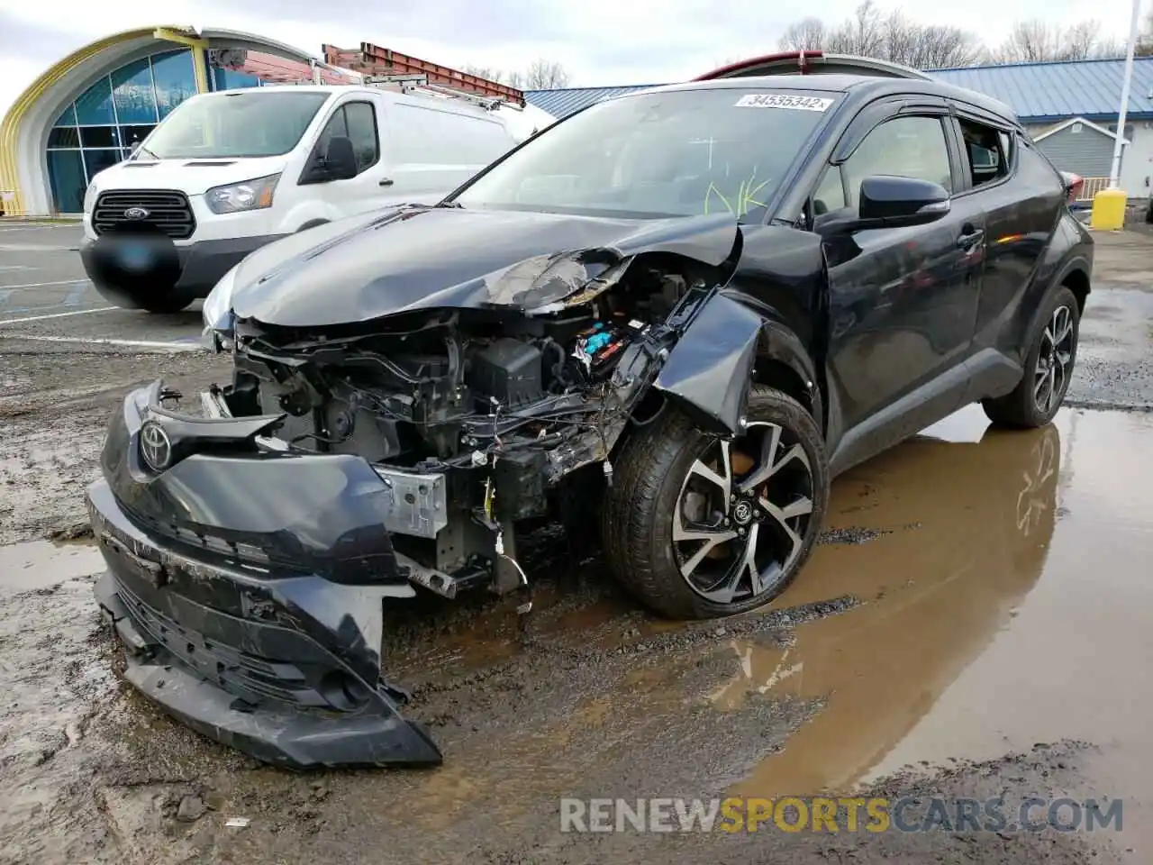 2 Photograph of a damaged car JTNKHMBX7K1018782 TOYOTA C-HR 2019