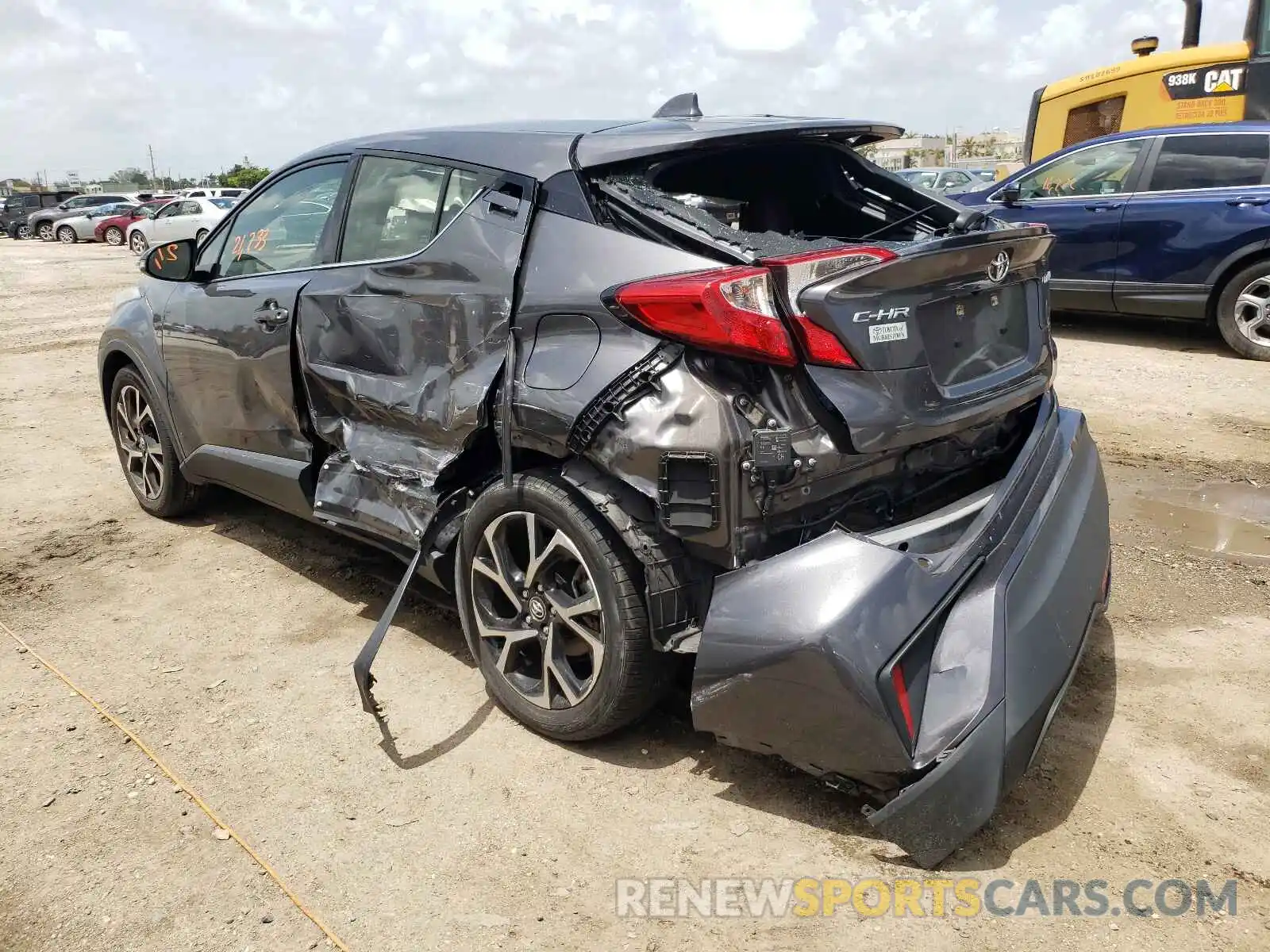 3 Photograph of a damaged car JTNKHMBX7K1018829 TOYOTA C-HR 2019