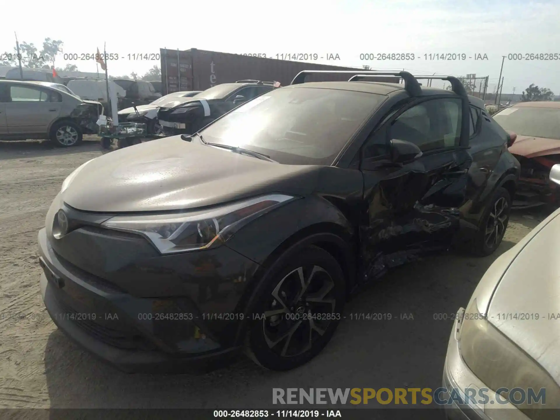 2 Фотография поврежденного автомобиля JTNKHMBX7K1018958 TOYOTA C-HR 2019