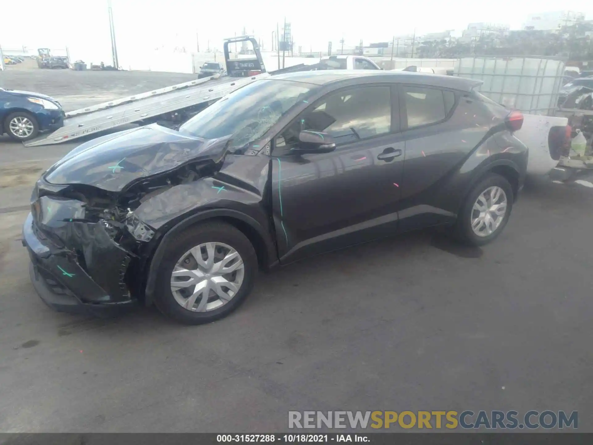 2 Photograph of a damaged car JTNKHMBX7K1019575 TOYOTA C-HR 2019