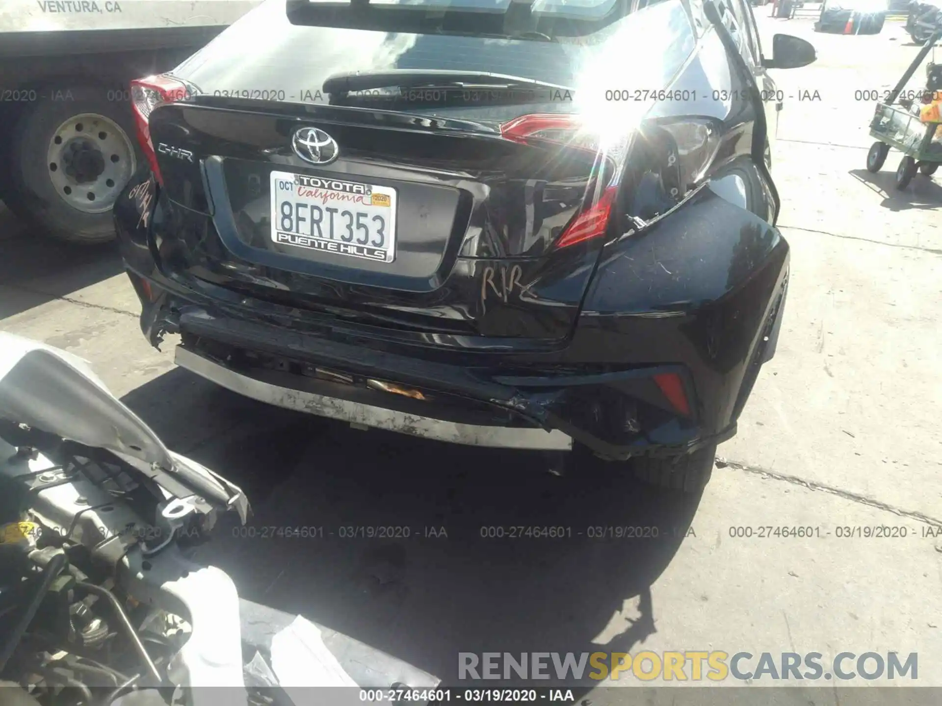 6 Photograph of a damaged car JTNKHMBX7K1019706 TOYOTA C-HR 2019