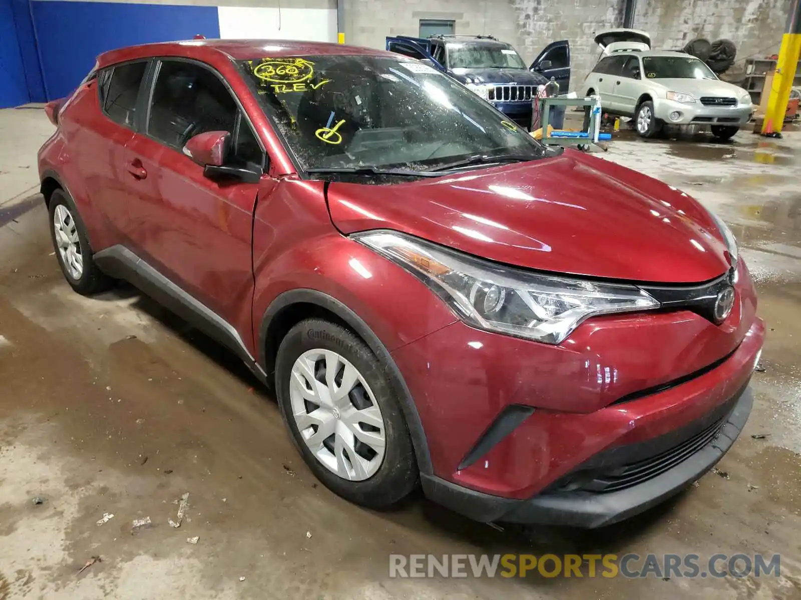 1 Photograph of a damaged car JTNKHMBX7K1020080 TOYOTA C-HR 2019