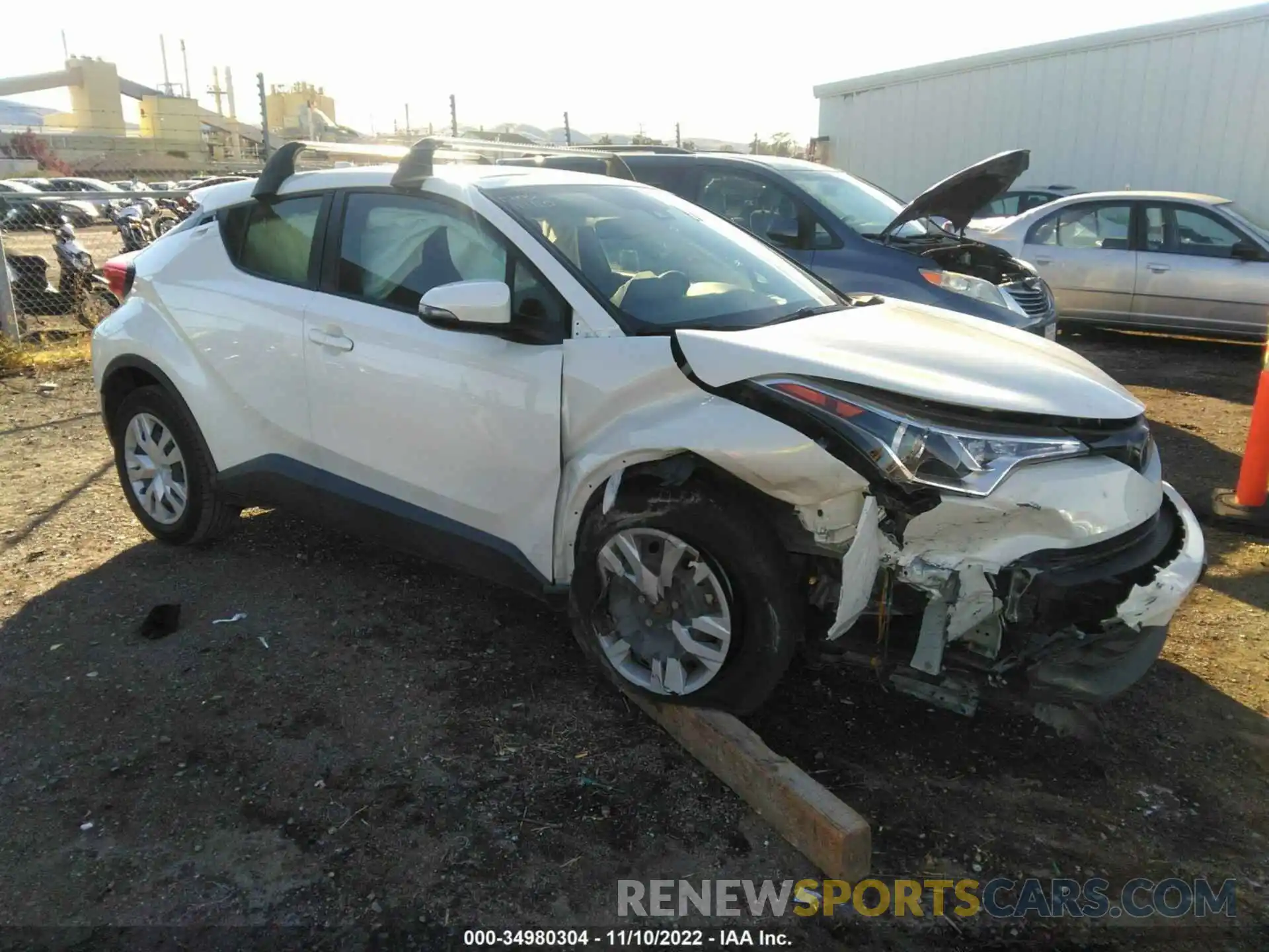 1 Photograph of a damaged car JTNKHMBX7K1020421 TOYOTA C-HR 2019