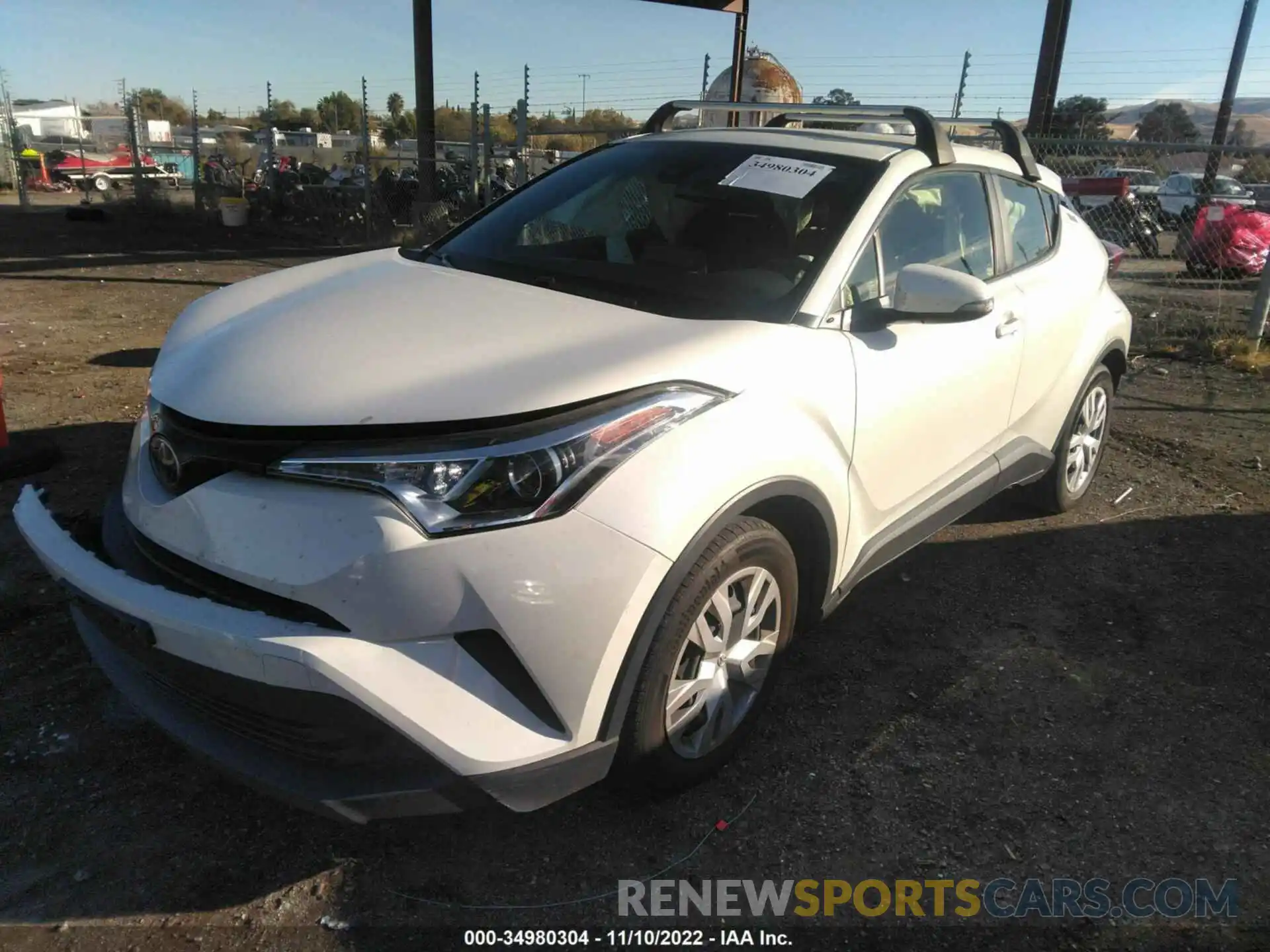 2 Photograph of a damaged car JTNKHMBX7K1020421 TOYOTA C-HR 2019