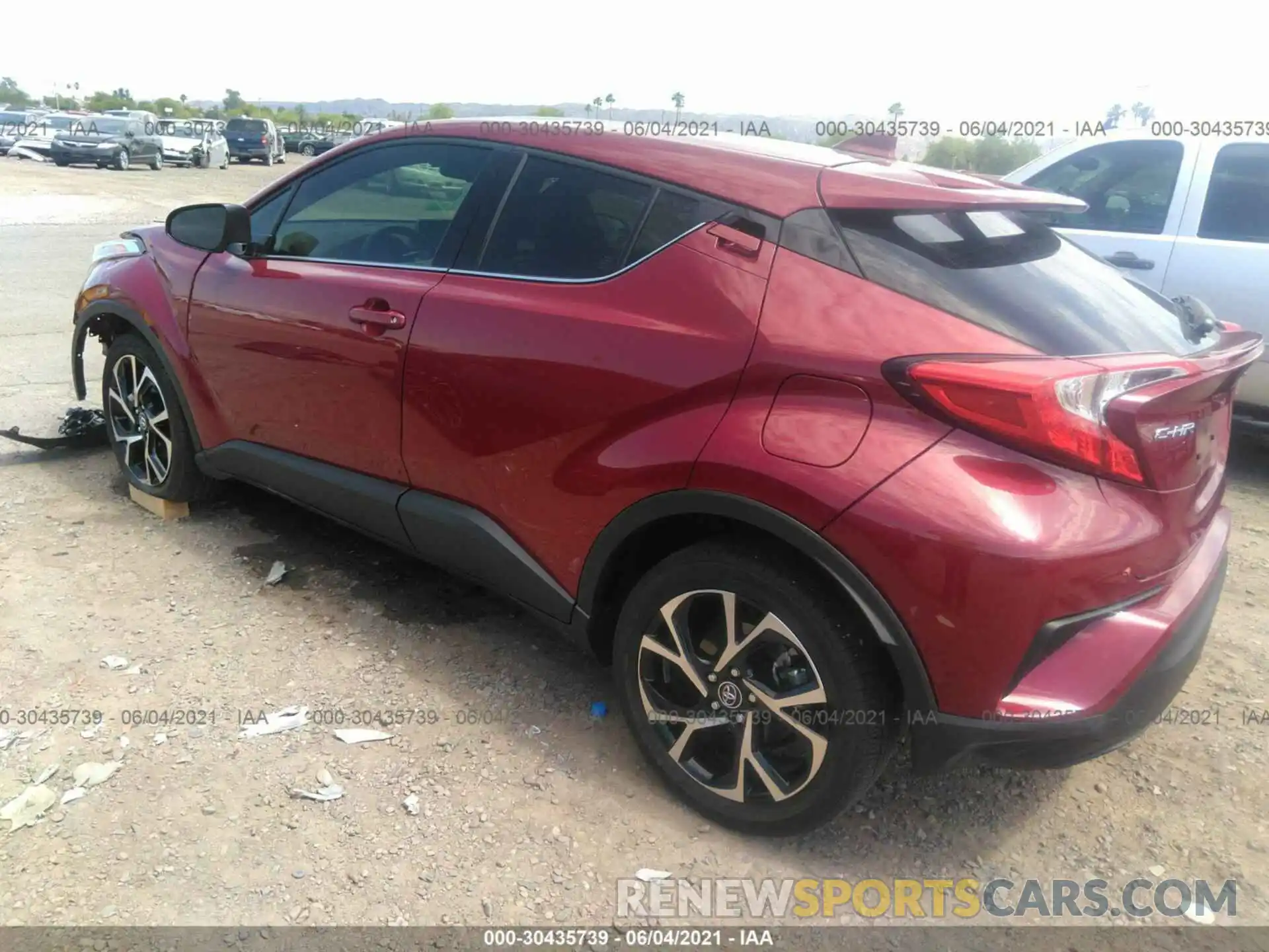 3 Photograph of a damaged car JTNKHMBX7K1021889 TOYOTA C-HR 2019