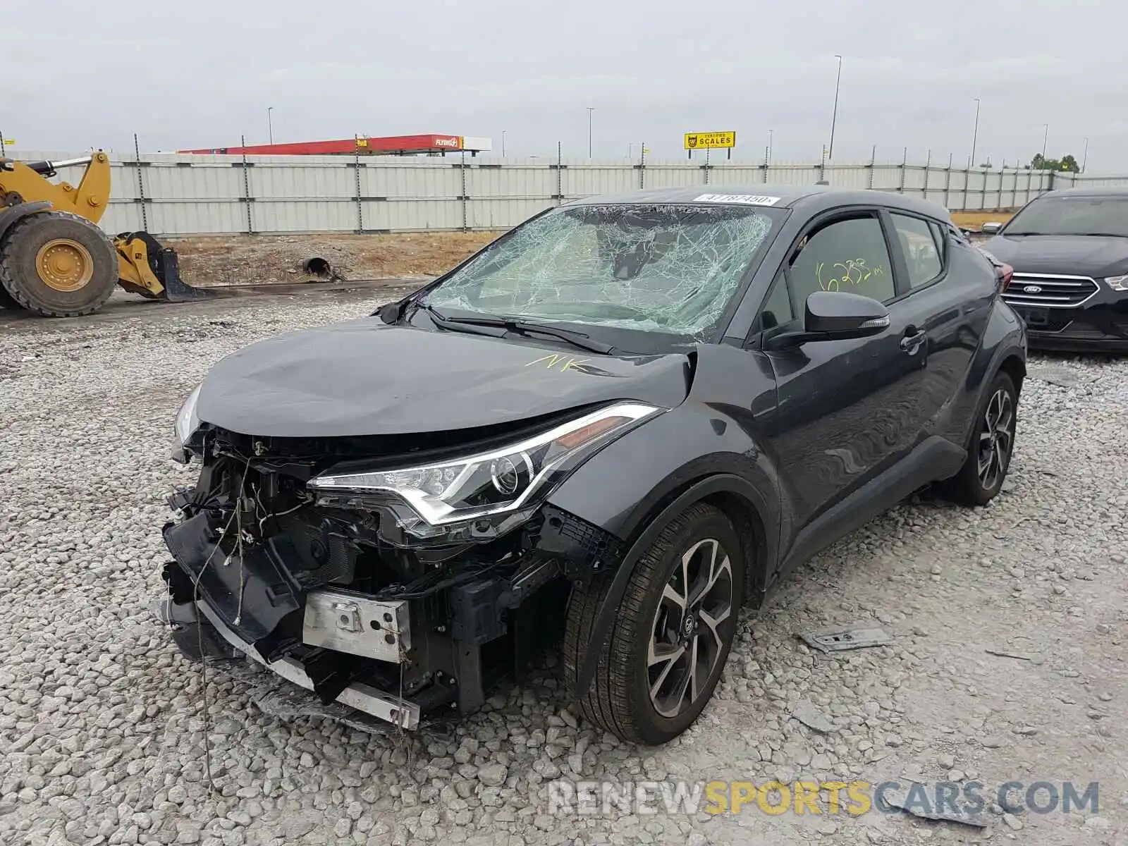 2 Фотография поврежденного автомобиля JTNKHMBX7K1023285 TOYOTA C-HR 2019