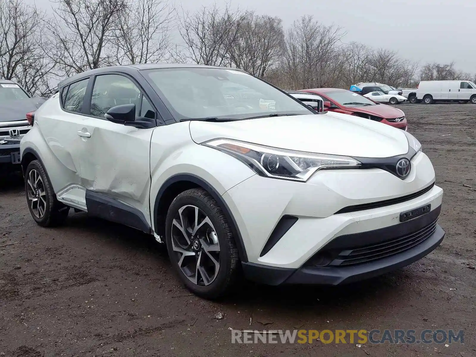 1 Photograph of a damaged car JTNKHMBX7K1023514 TOYOTA C-HR 2019