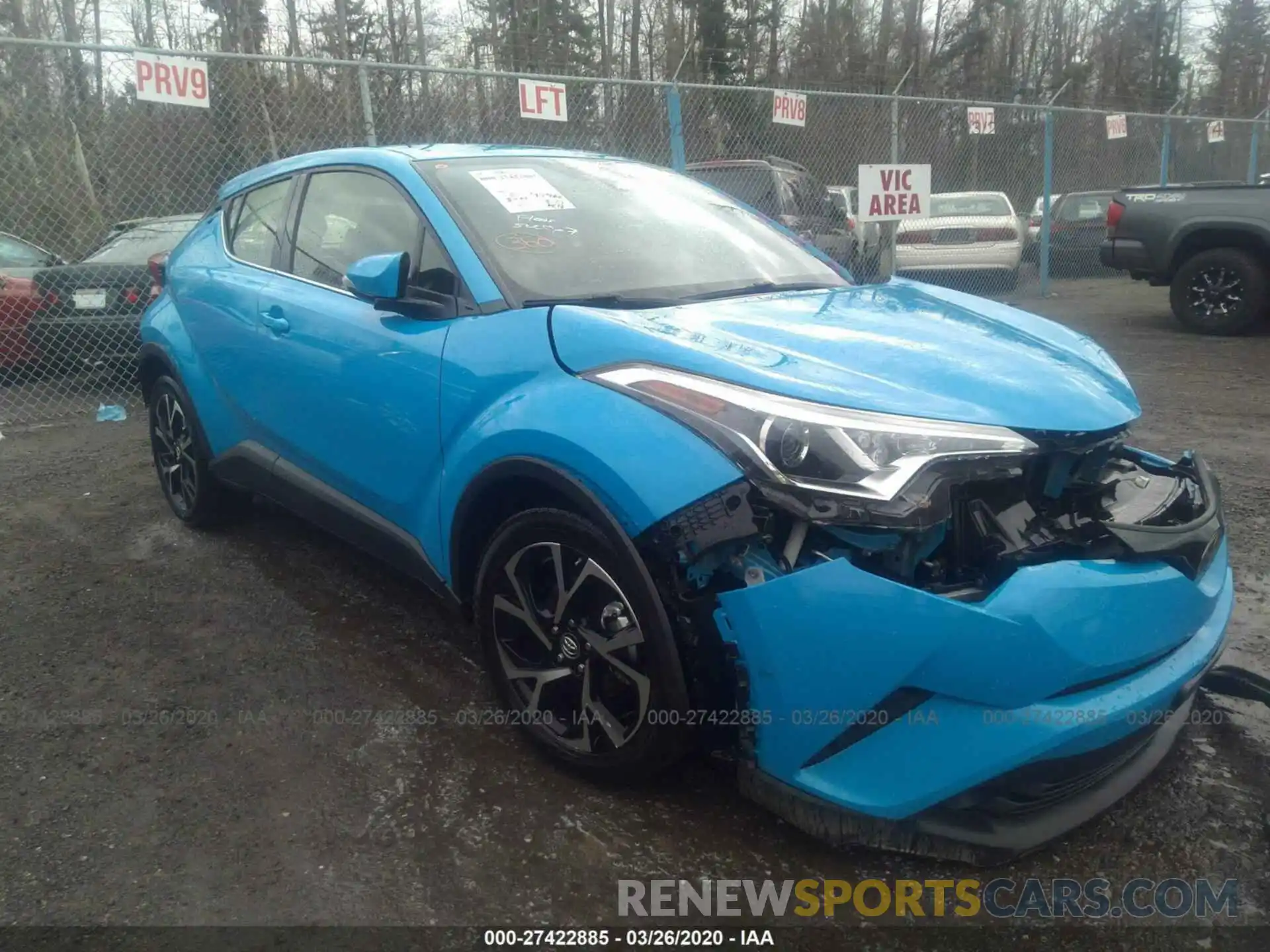 1 Photograph of a damaged car JTNKHMBX7K1024338 TOYOTA C-HR 2019