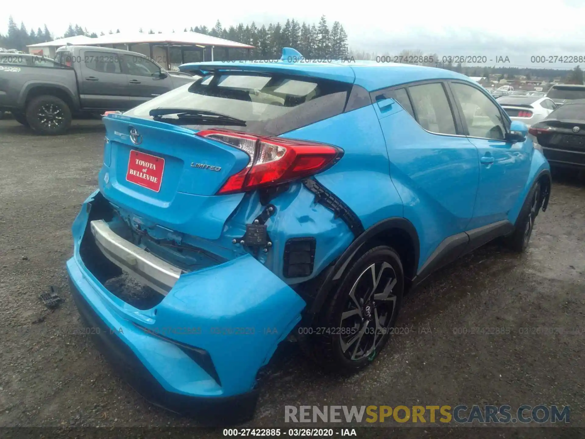 4 Photograph of a damaged car JTNKHMBX7K1024338 TOYOTA C-HR 2019