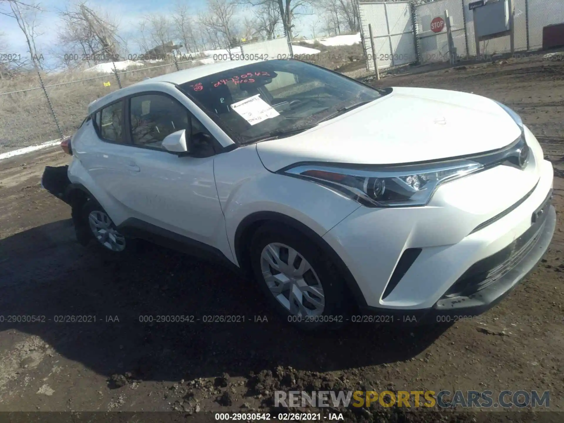 1 Photograph of a damaged car JTNKHMBX7K1026428 TOYOTA C-HR 2019