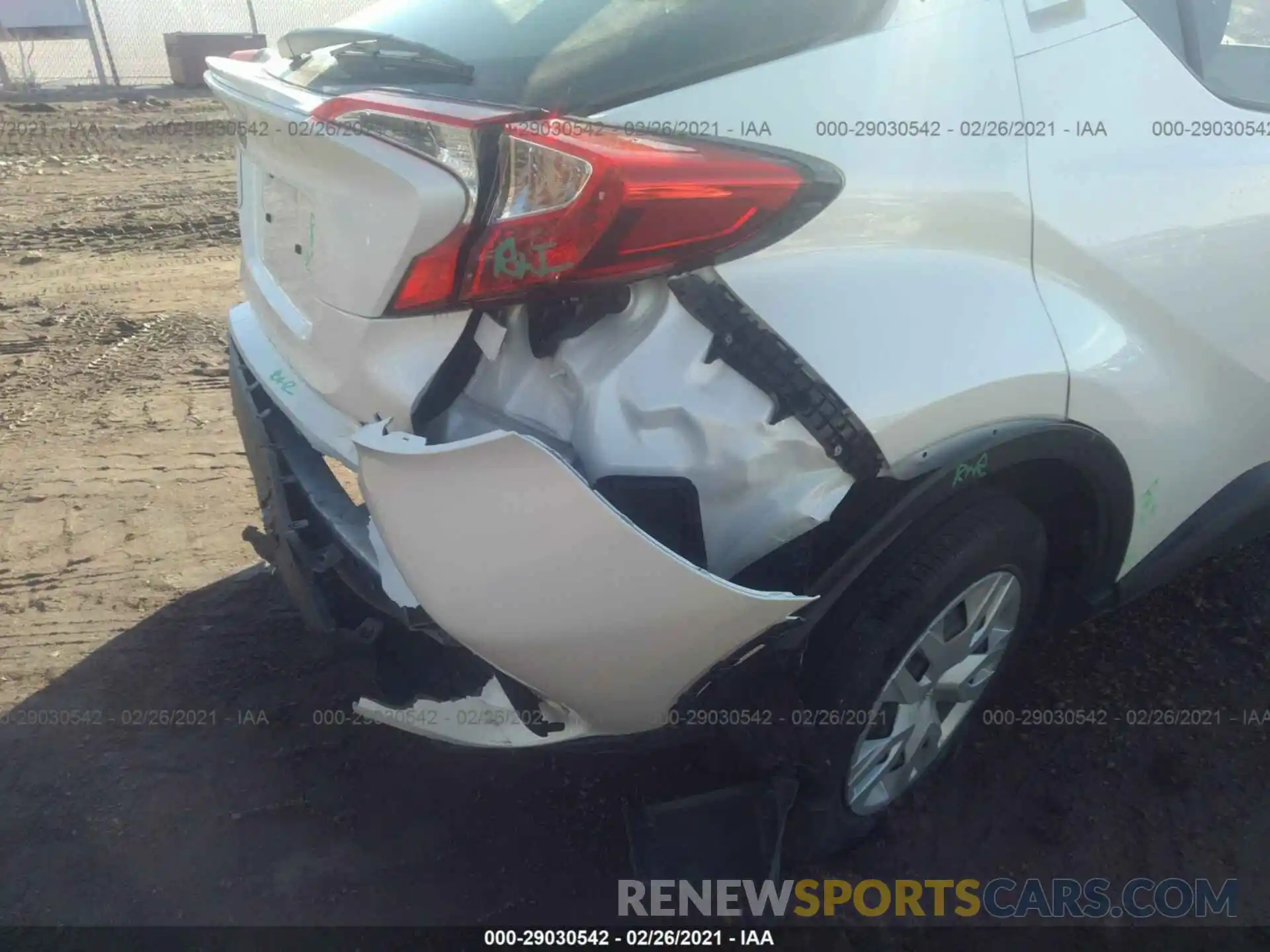 5 Photograph of a damaged car JTNKHMBX7K1026428 TOYOTA C-HR 2019