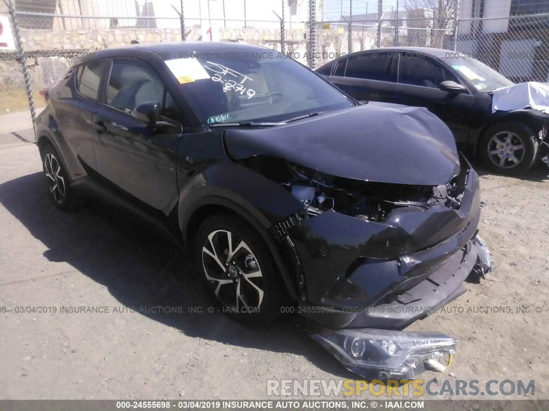 1 Photograph of a damaged car JTNKHMBX7K1027143 TOYOTA C-HR 2019