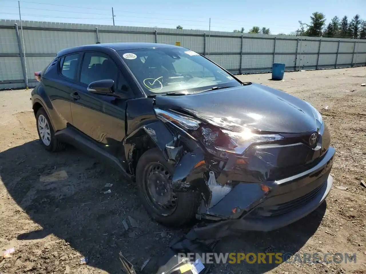 1 Photograph of a damaged car JTNKHMBX7K1027272 TOYOTA C-HR 2019