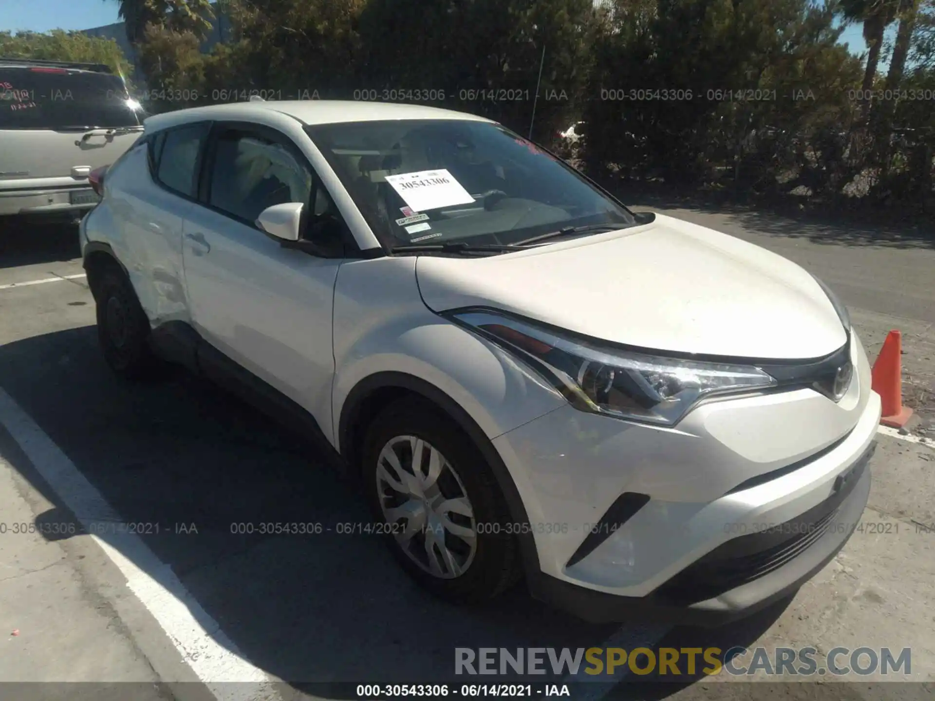 1 Photograph of a damaged car JTNKHMBX7K1027823 TOYOTA C-HR 2019