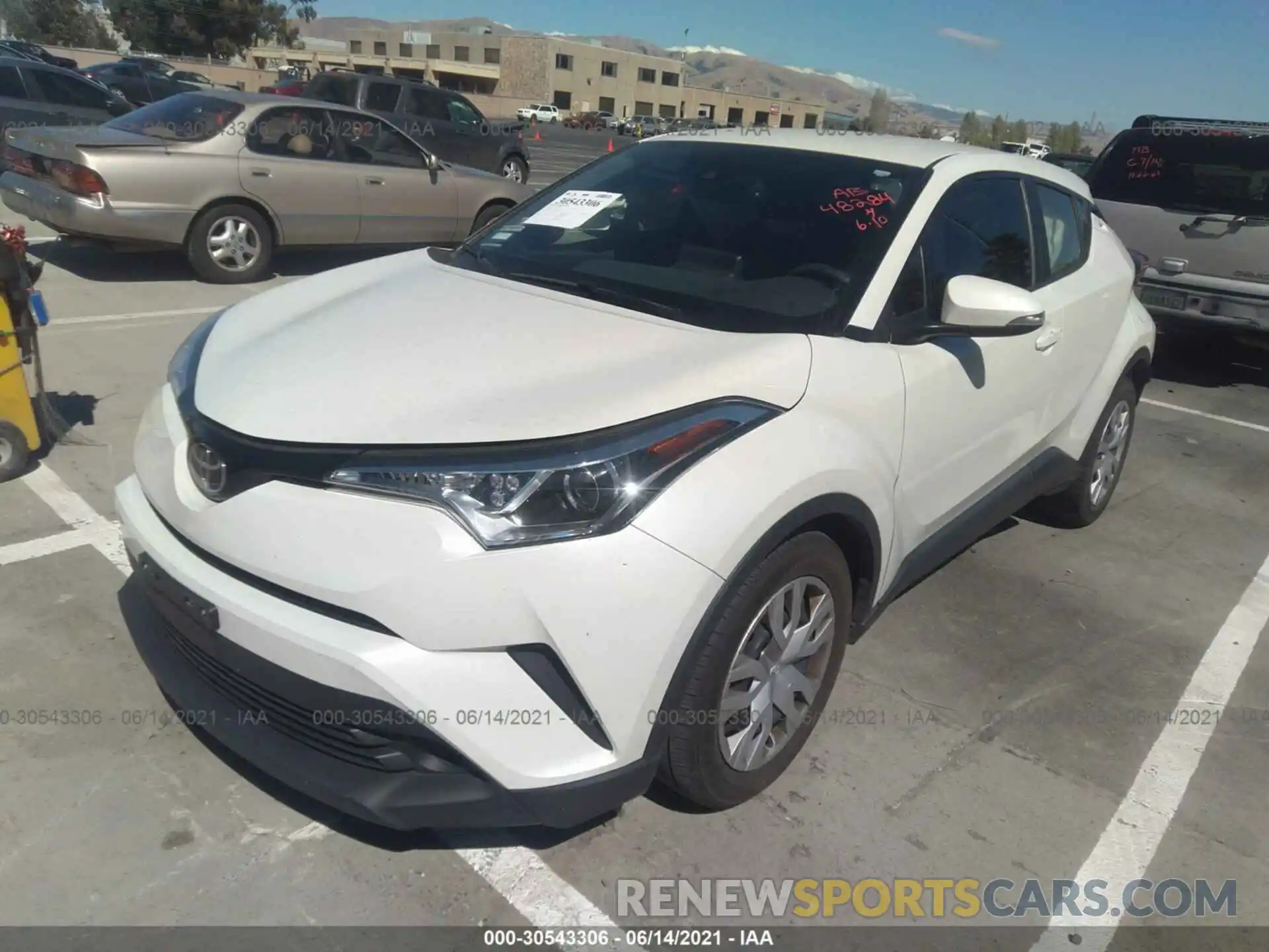 2 Photograph of a damaged car JTNKHMBX7K1027823 TOYOTA C-HR 2019