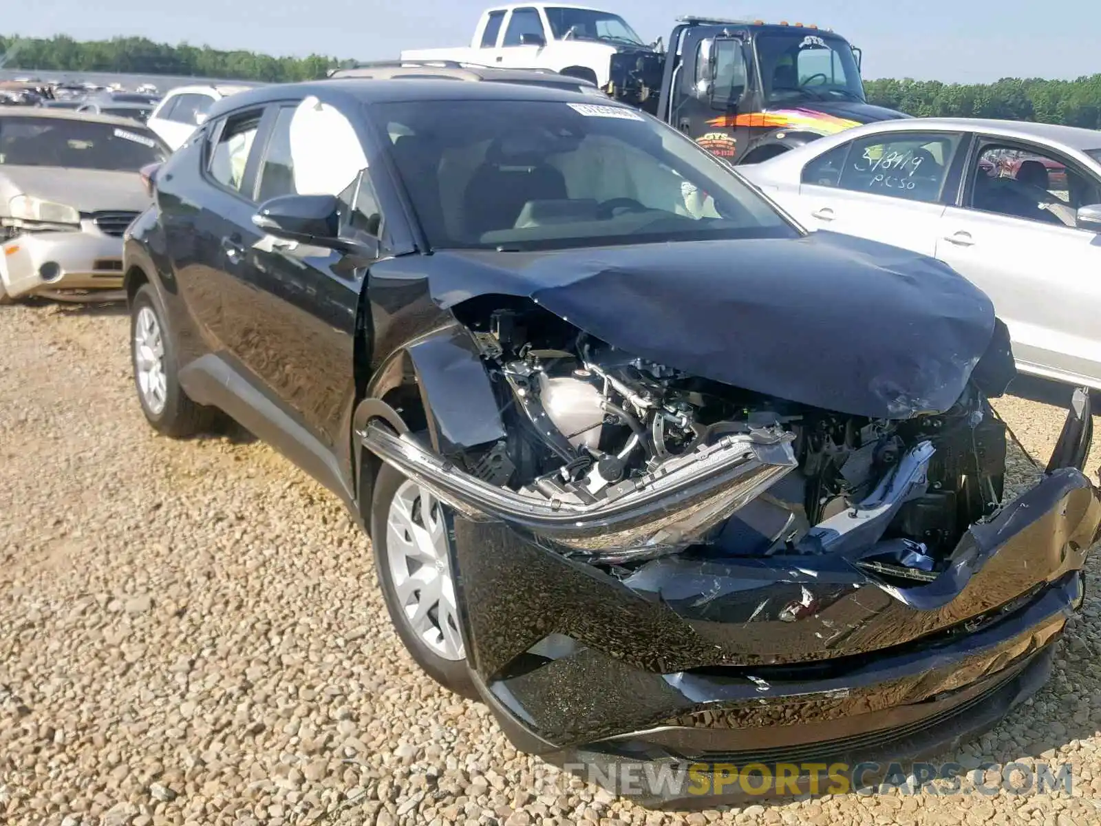 1 Photograph of a damaged car JTNKHMBX7K1028258 TOYOTA C-HR 2019