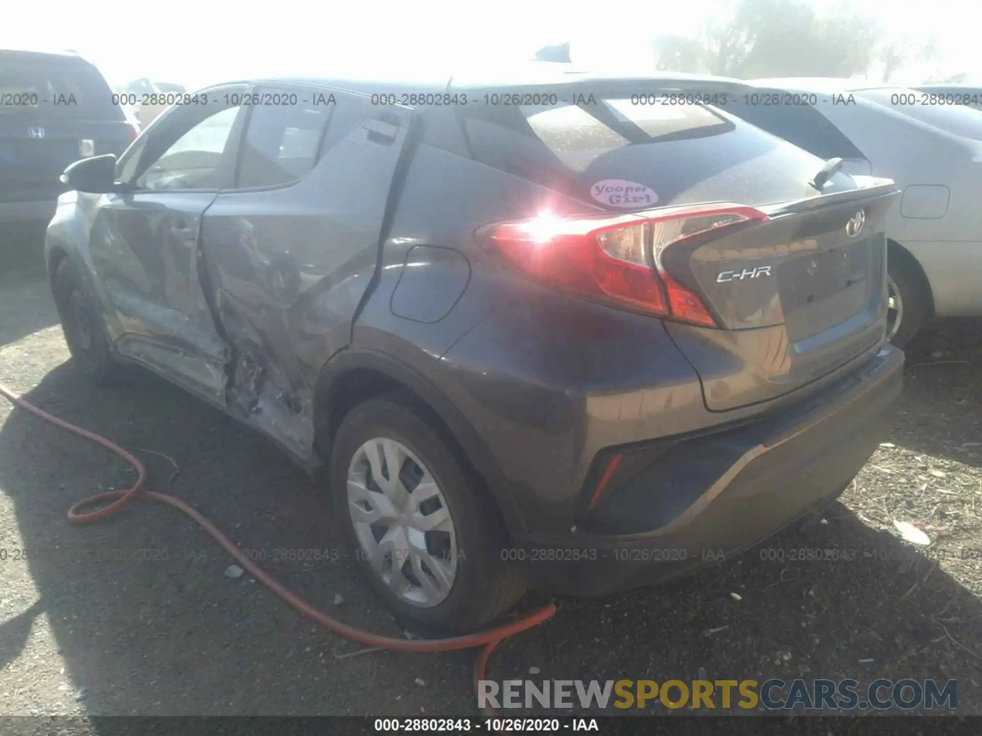 3 Photograph of a damaged car JTNKHMBX7K1029653 TOYOTA C-HR 2019