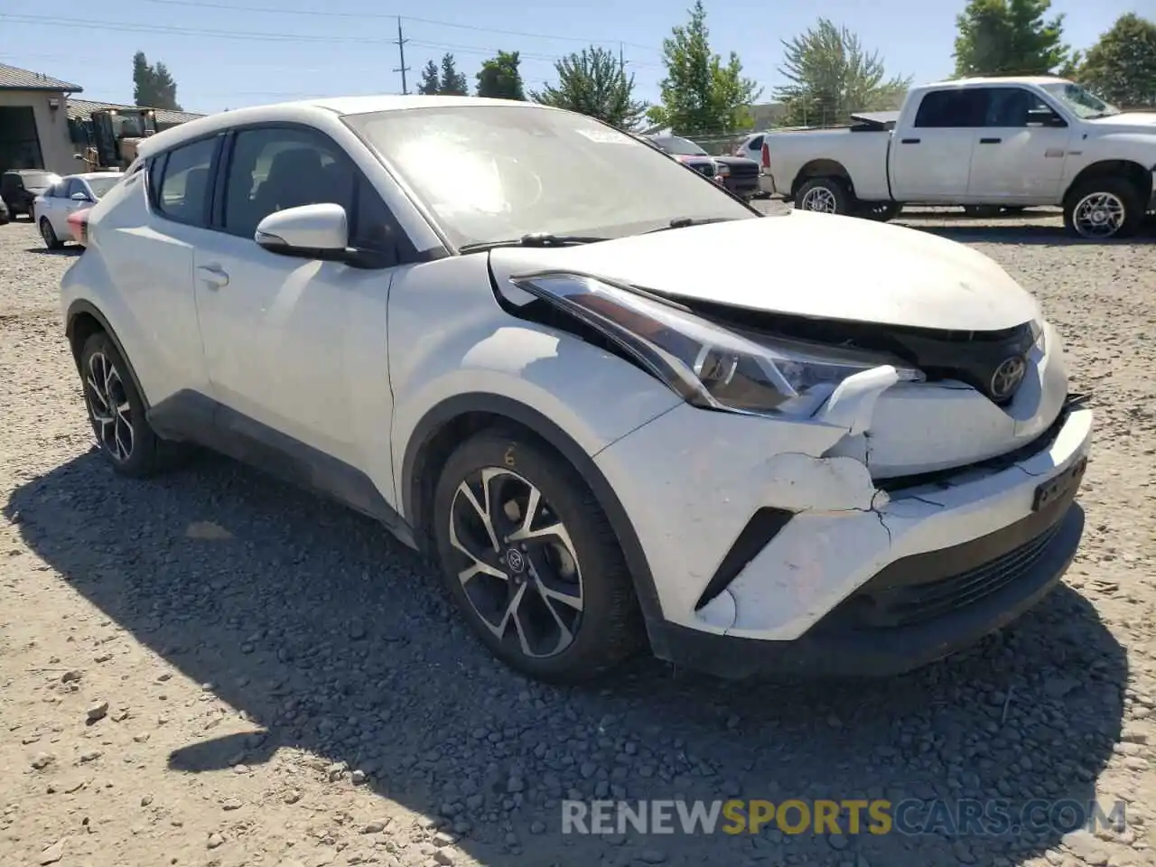 1 Photograph of a damaged car JTNKHMBX7K1030124 TOYOTA C-HR 2019