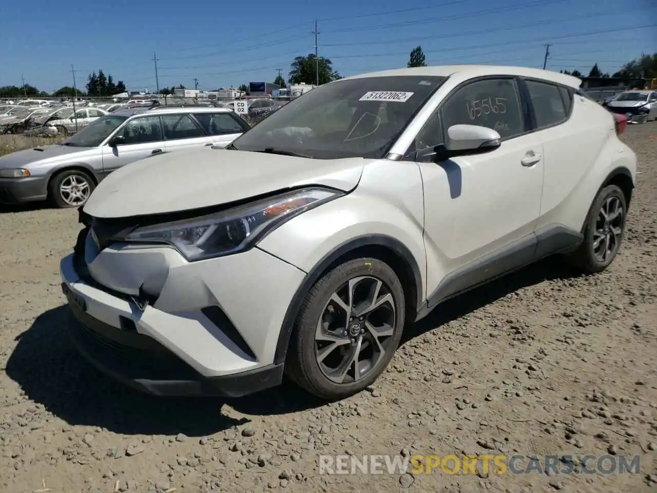 2 Photograph of a damaged car JTNKHMBX7K1030124 TOYOTA C-HR 2019