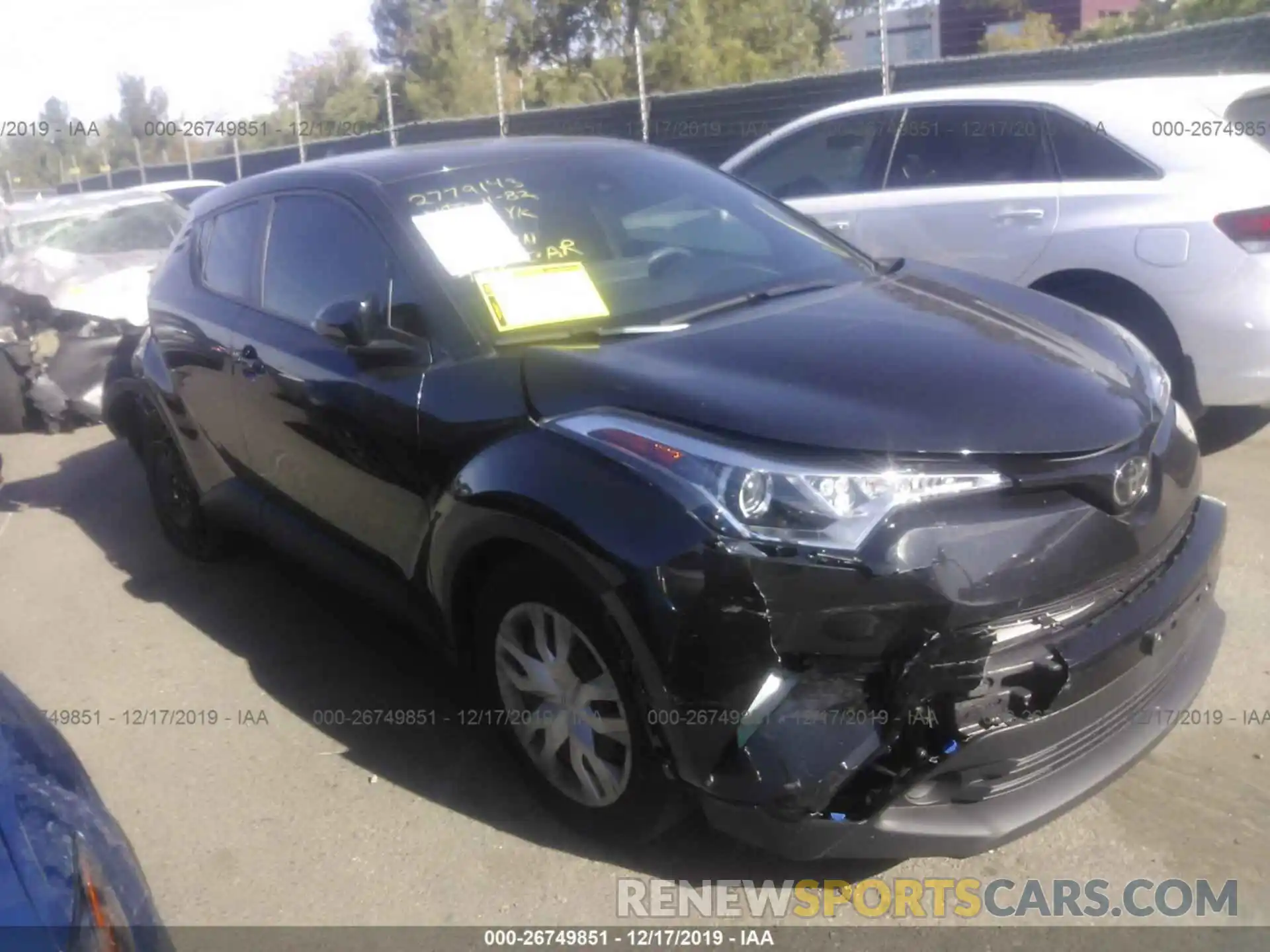 1 Photograph of a damaged car JTNKHMBX7K1030253 TOYOTA C-HR 2019