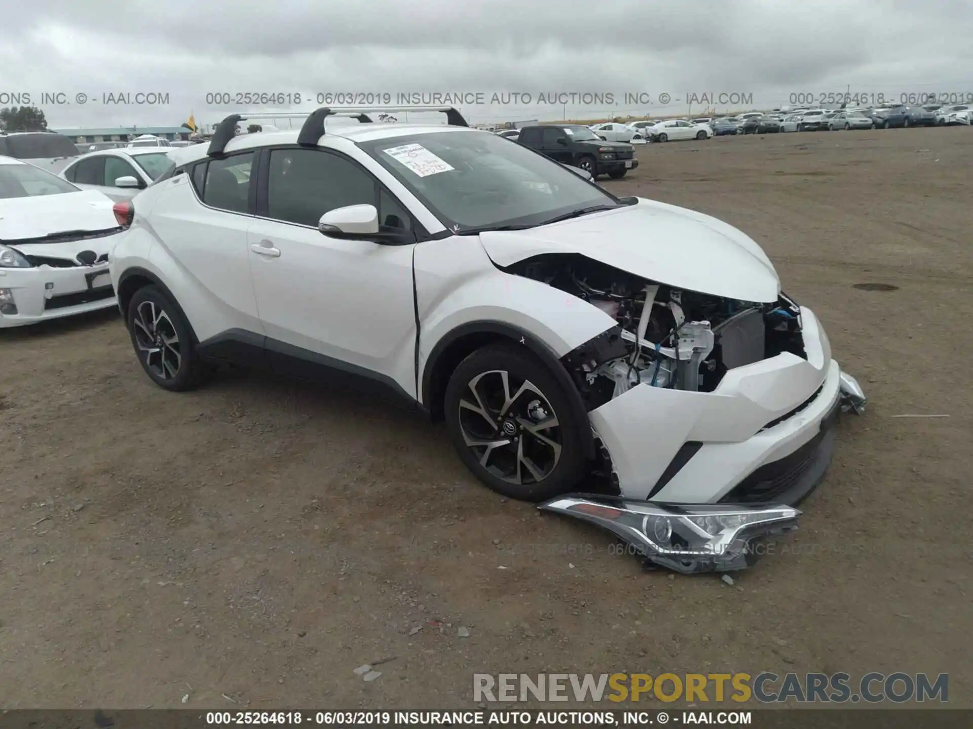 1 Photograph of a damaged car JTNKHMBX7K1031645 TOYOTA C-HR 2019