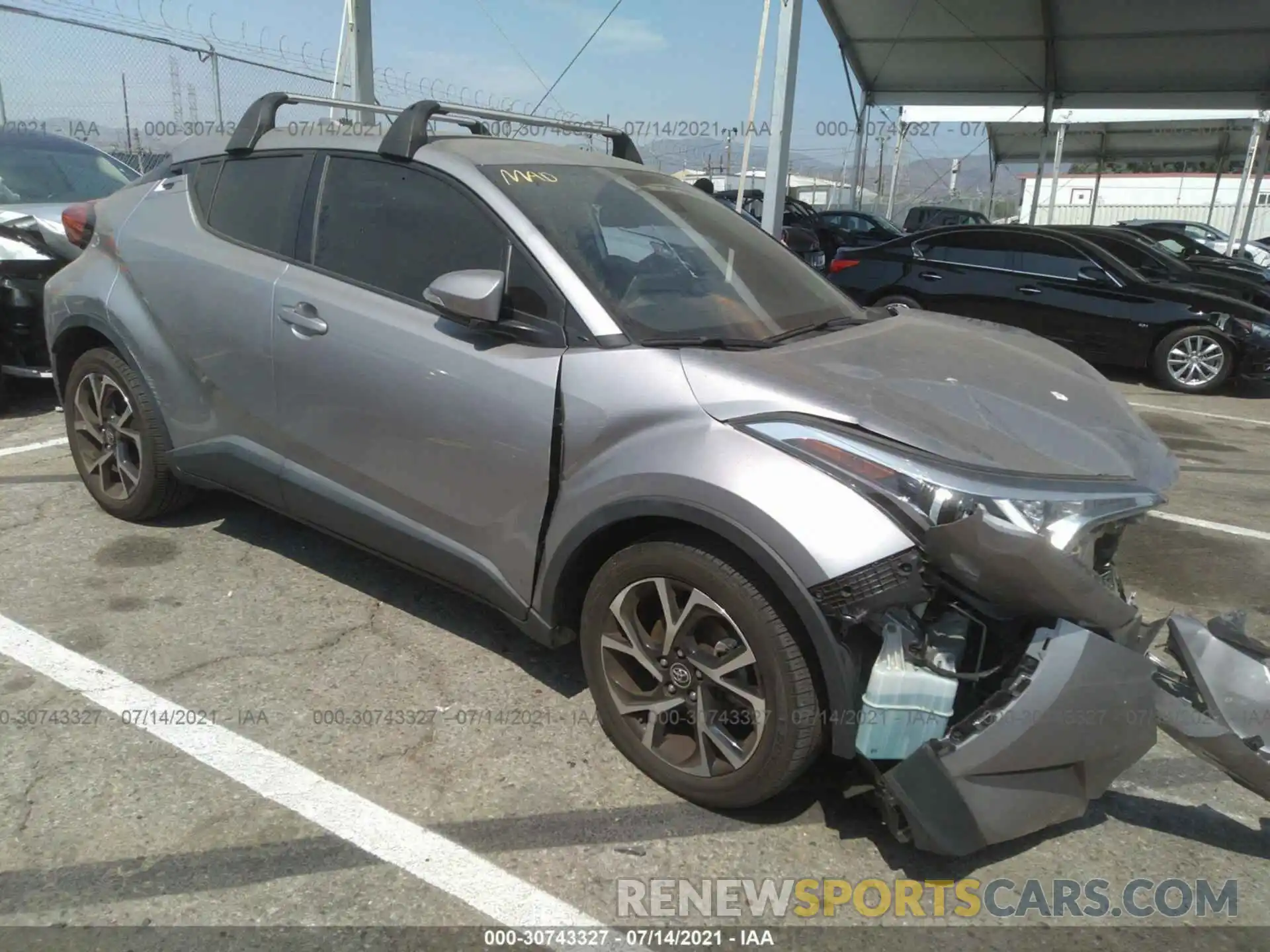 1 Photograph of a damaged car JTNKHMBX7K1031807 TOYOTA C-HR 2019