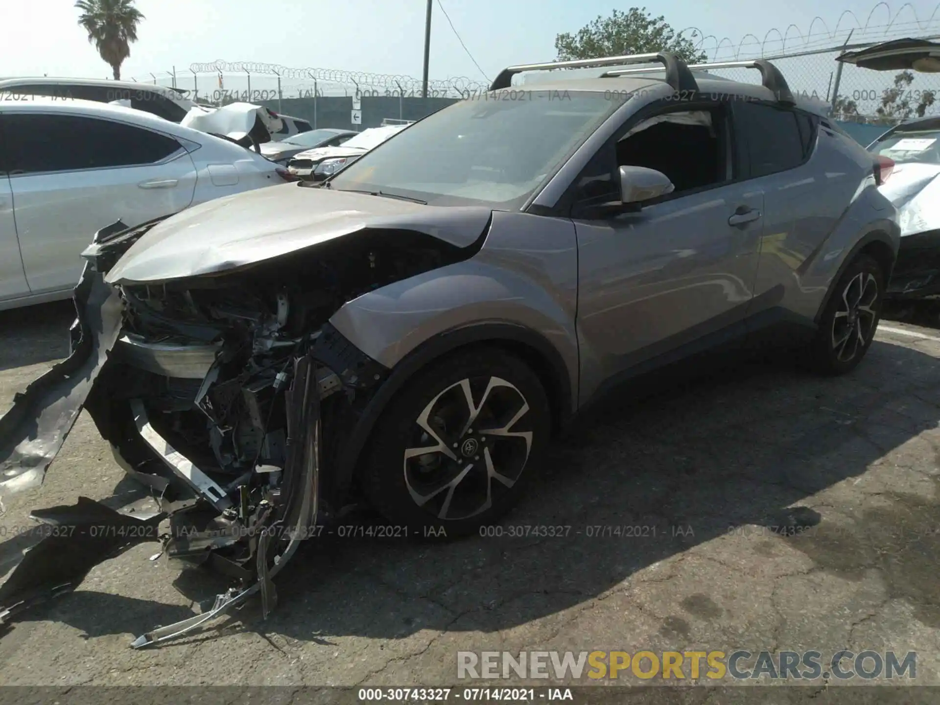 2 Photograph of a damaged car JTNKHMBX7K1031807 TOYOTA C-HR 2019