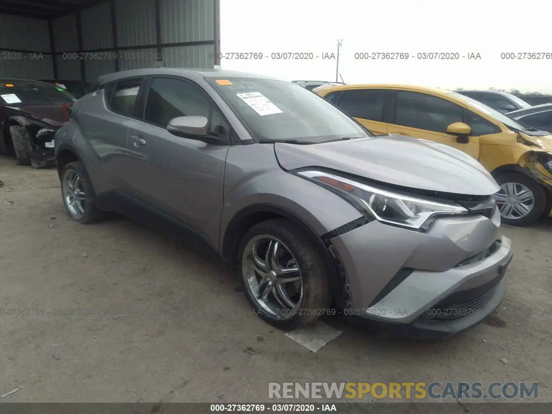 1 Photograph of a damaged car JTNKHMBX7K1032133 TOYOTA C-HR 2019