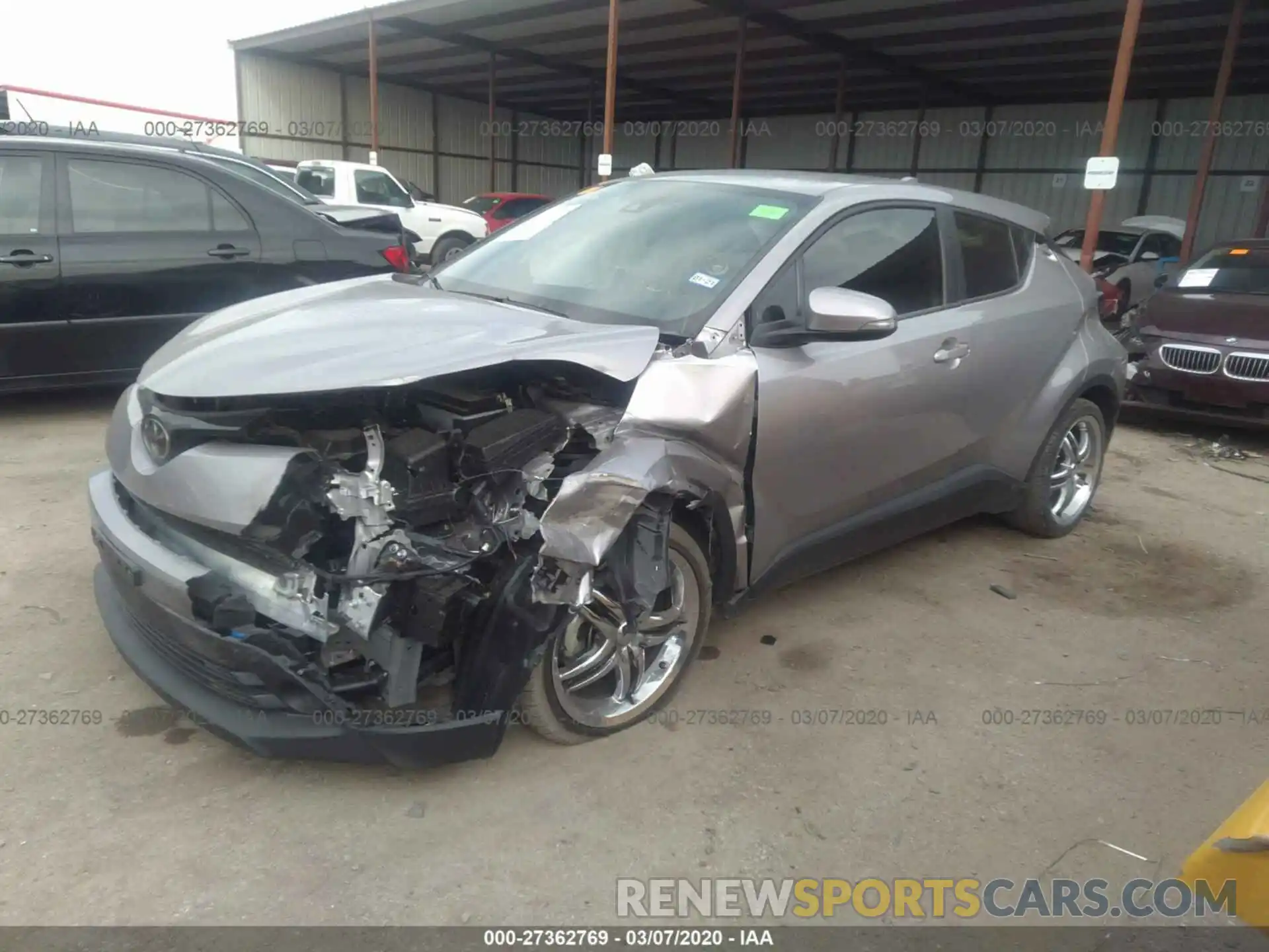 2 Photograph of a damaged car JTNKHMBX7K1032133 TOYOTA C-HR 2019