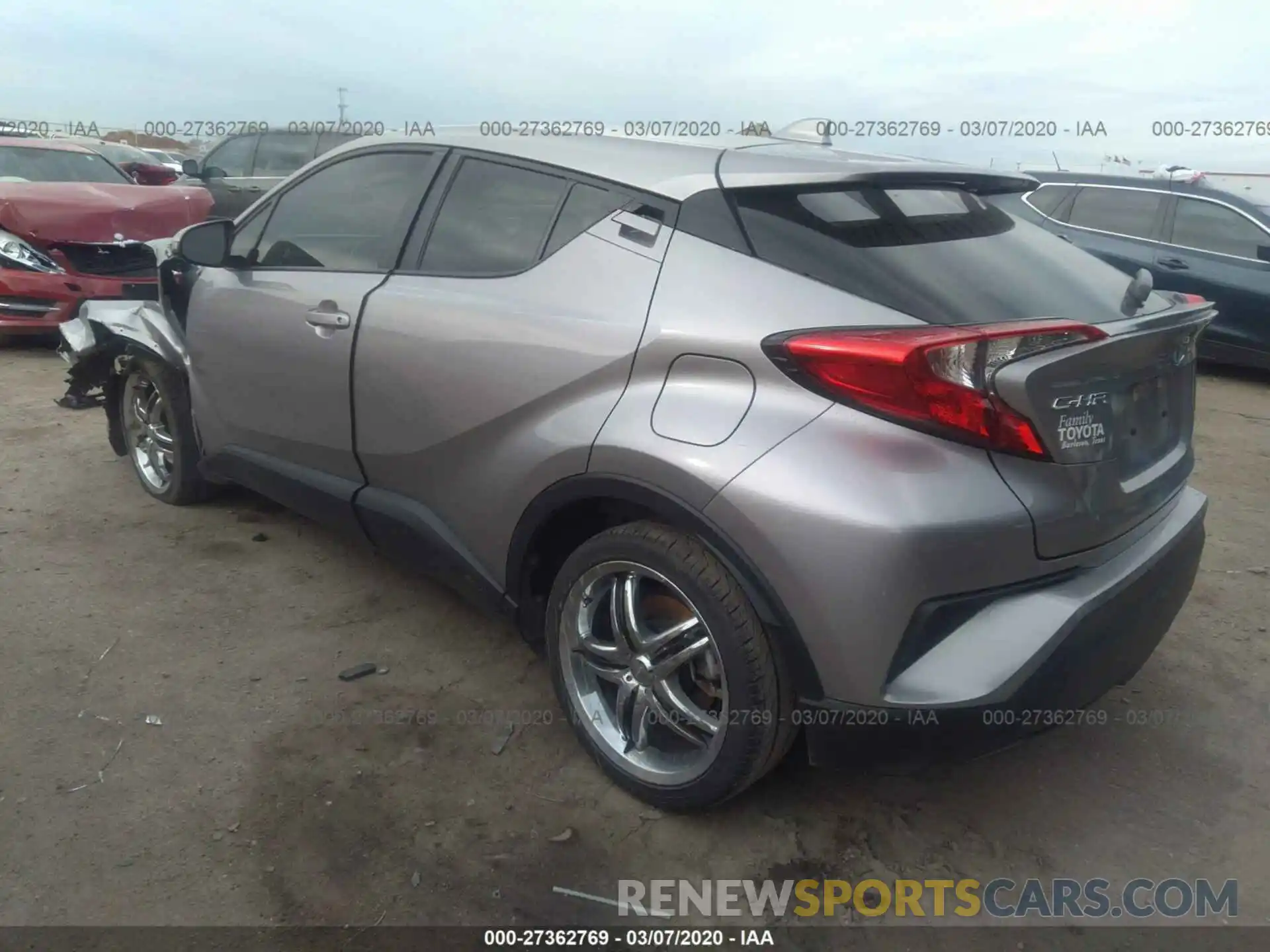 3 Photograph of a damaged car JTNKHMBX7K1032133 TOYOTA C-HR 2019