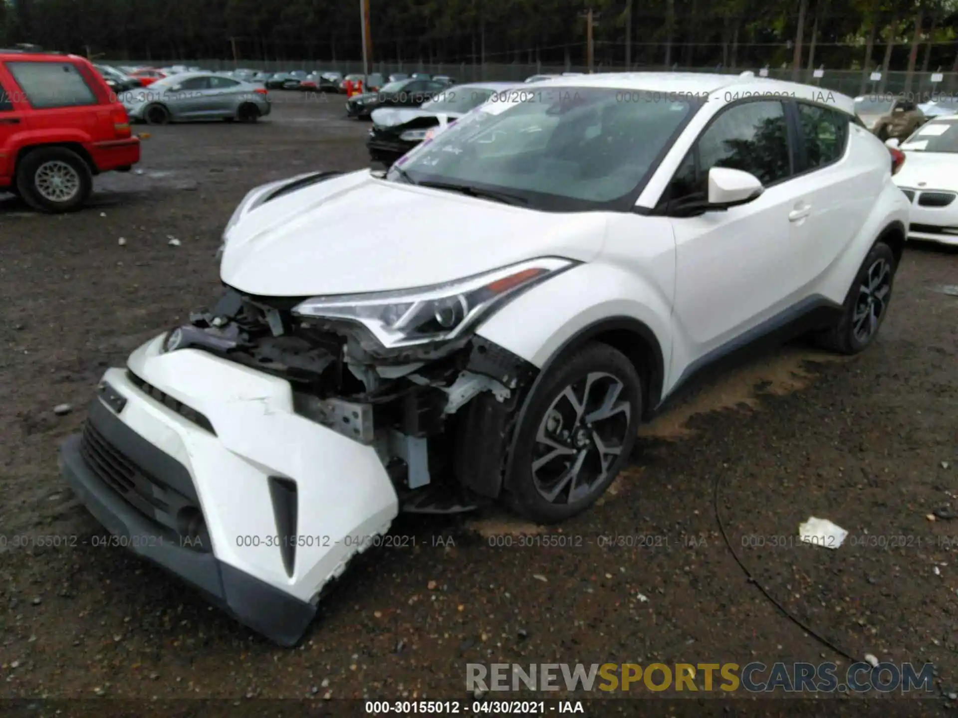 2 Photograph of a damaged car JTNKHMBX7K1032679 TOYOTA C-HR 2019