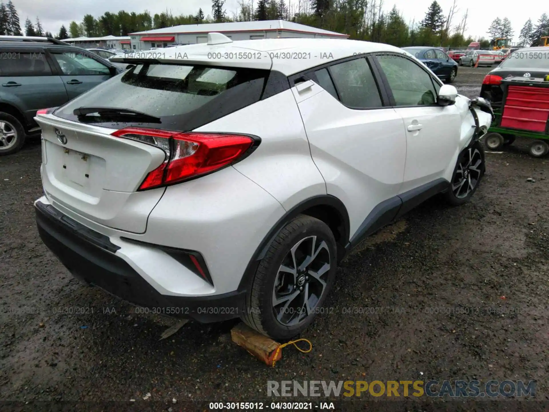 4 Photograph of a damaged car JTNKHMBX7K1032679 TOYOTA C-HR 2019