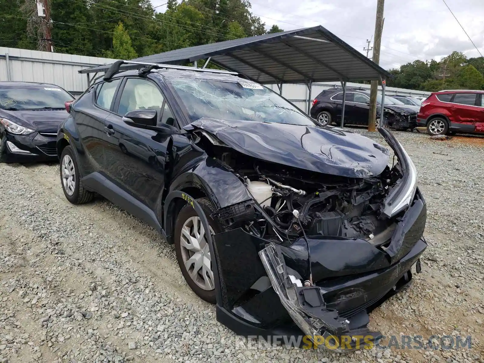 1 Photograph of a damaged car JTNKHMBX7K1033430 TOYOTA C-HR 2019