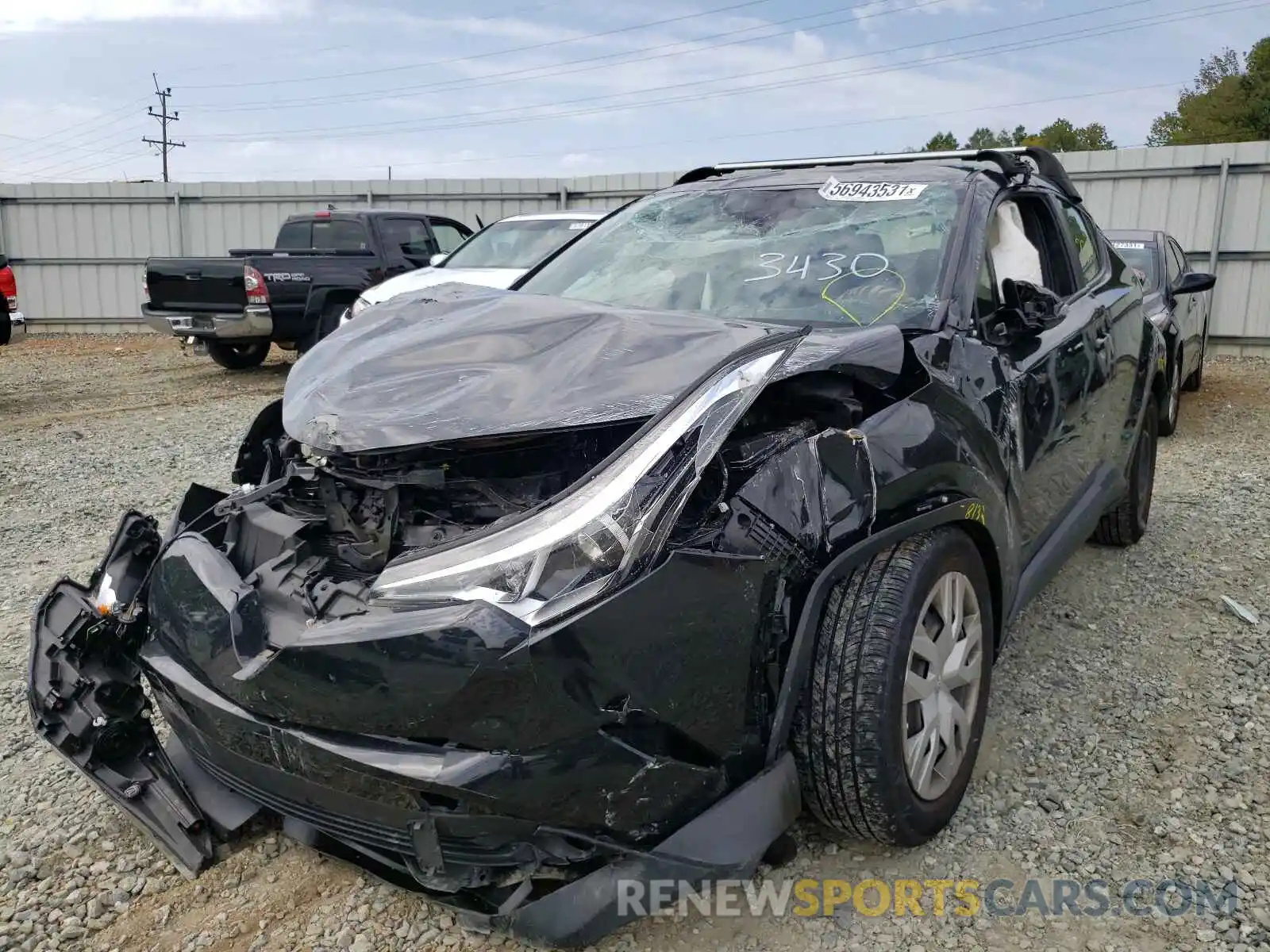 2 Photograph of a damaged car JTNKHMBX7K1033430 TOYOTA C-HR 2019