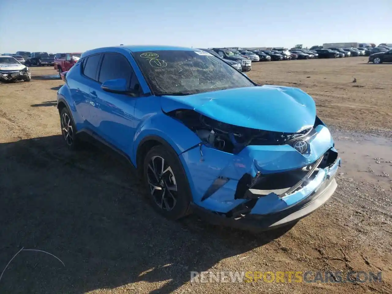 1 Photograph of a damaged car JTNKHMBX7K1034237 TOYOTA C-HR 2019