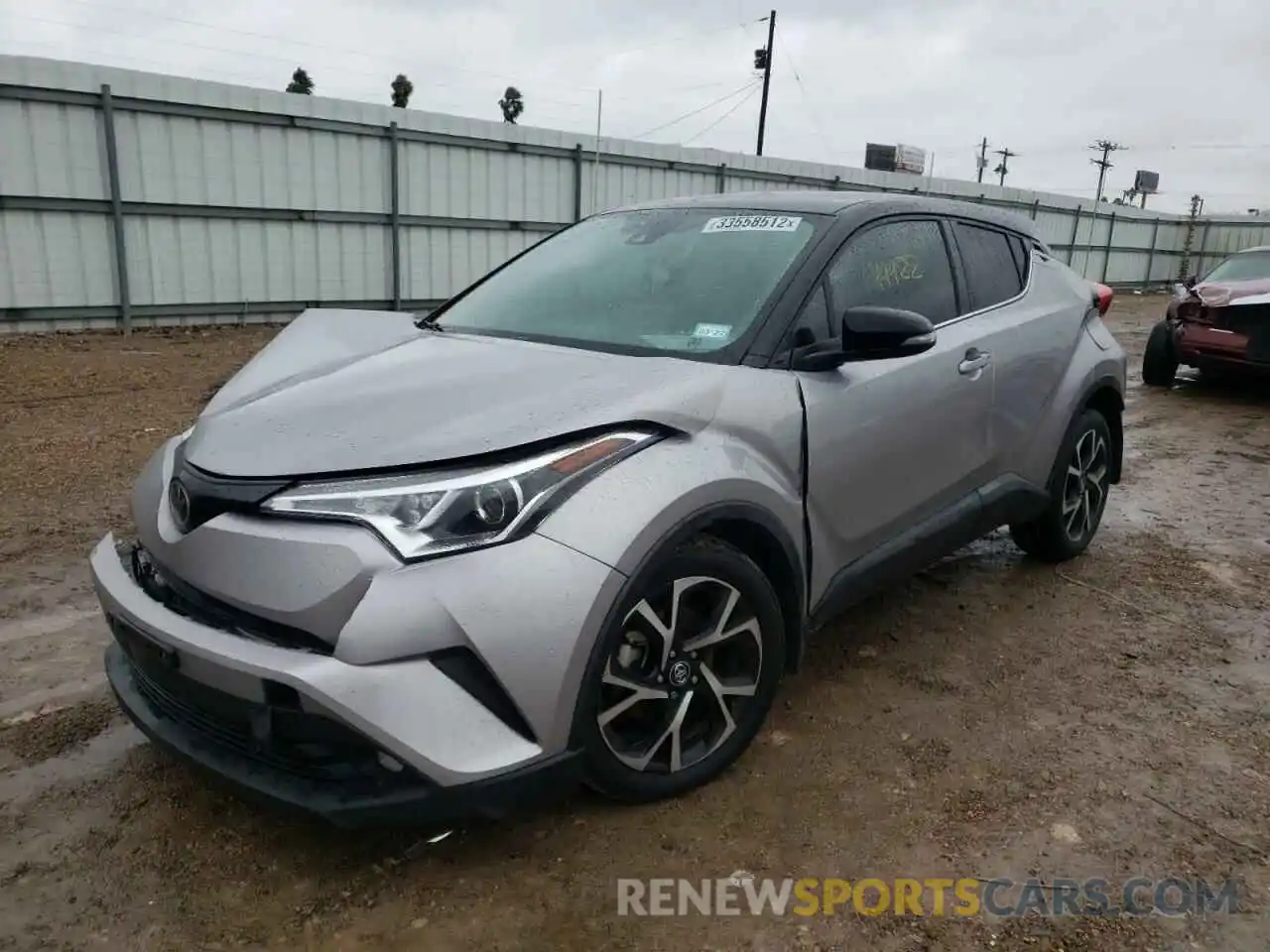 2 Photograph of a damaged car JTNKHMBX7K1034769 TOYOTA C-HR 2019