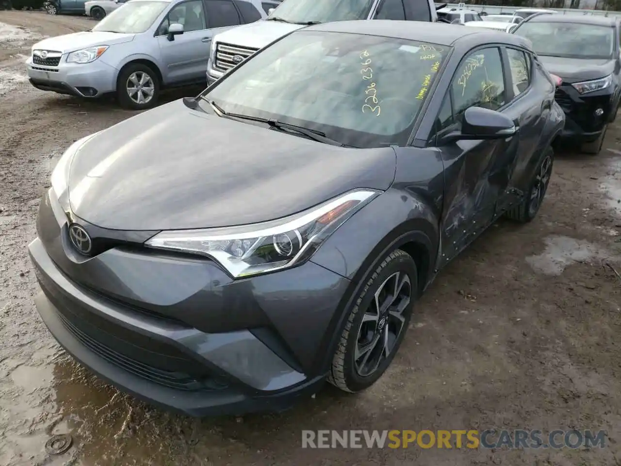 2 Photograph of a damaged car JTNKHMBX7K1035470 TOYOTA C-HR 2019