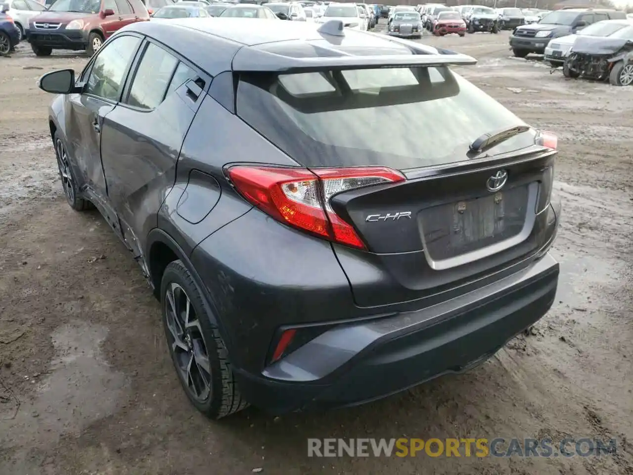 3 Photograph of a damaged car JTNKHMBX7K1035470 TOYOTA C-HR 2019