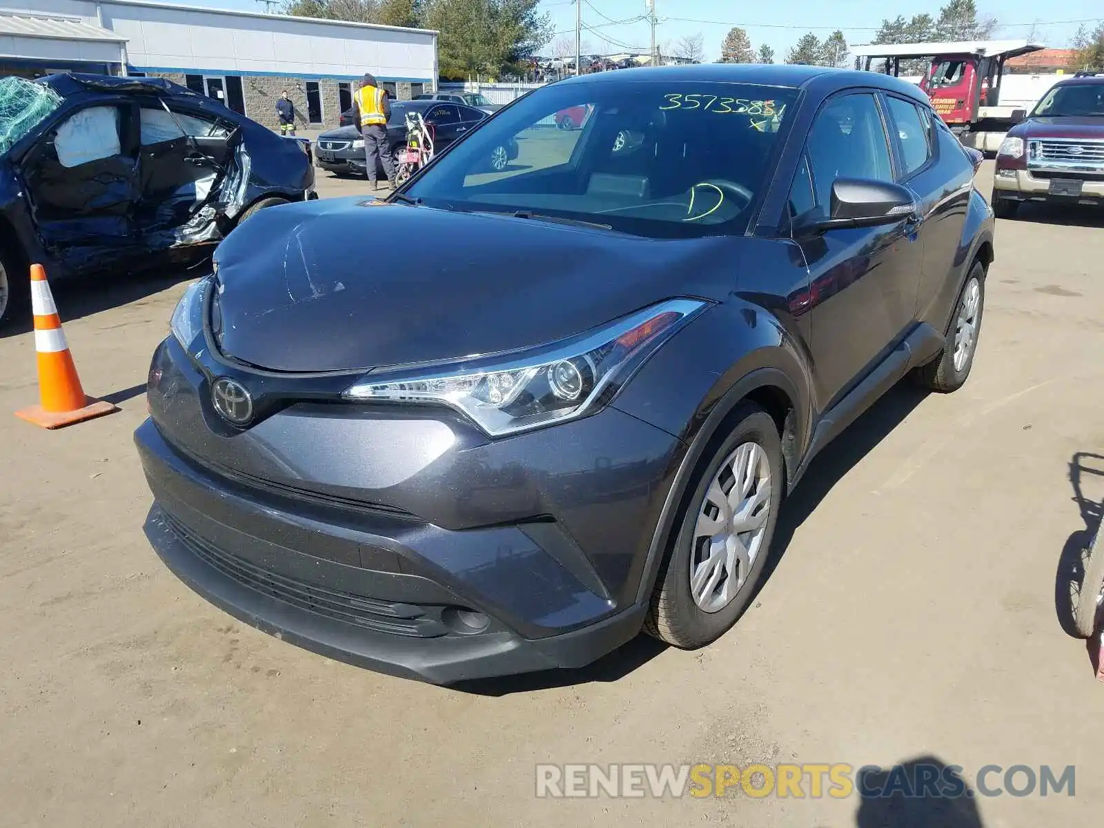 2 Photograph of a damaged car JTNKHMBX7K1035680 TOYOTA C-HR 2019