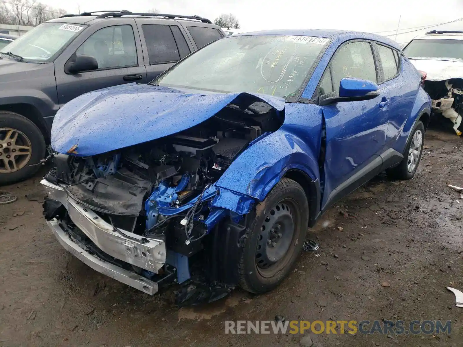 2 Photograph of a damaged car JTNKHMBX7K1035694 TOYOTA C-HR 2019