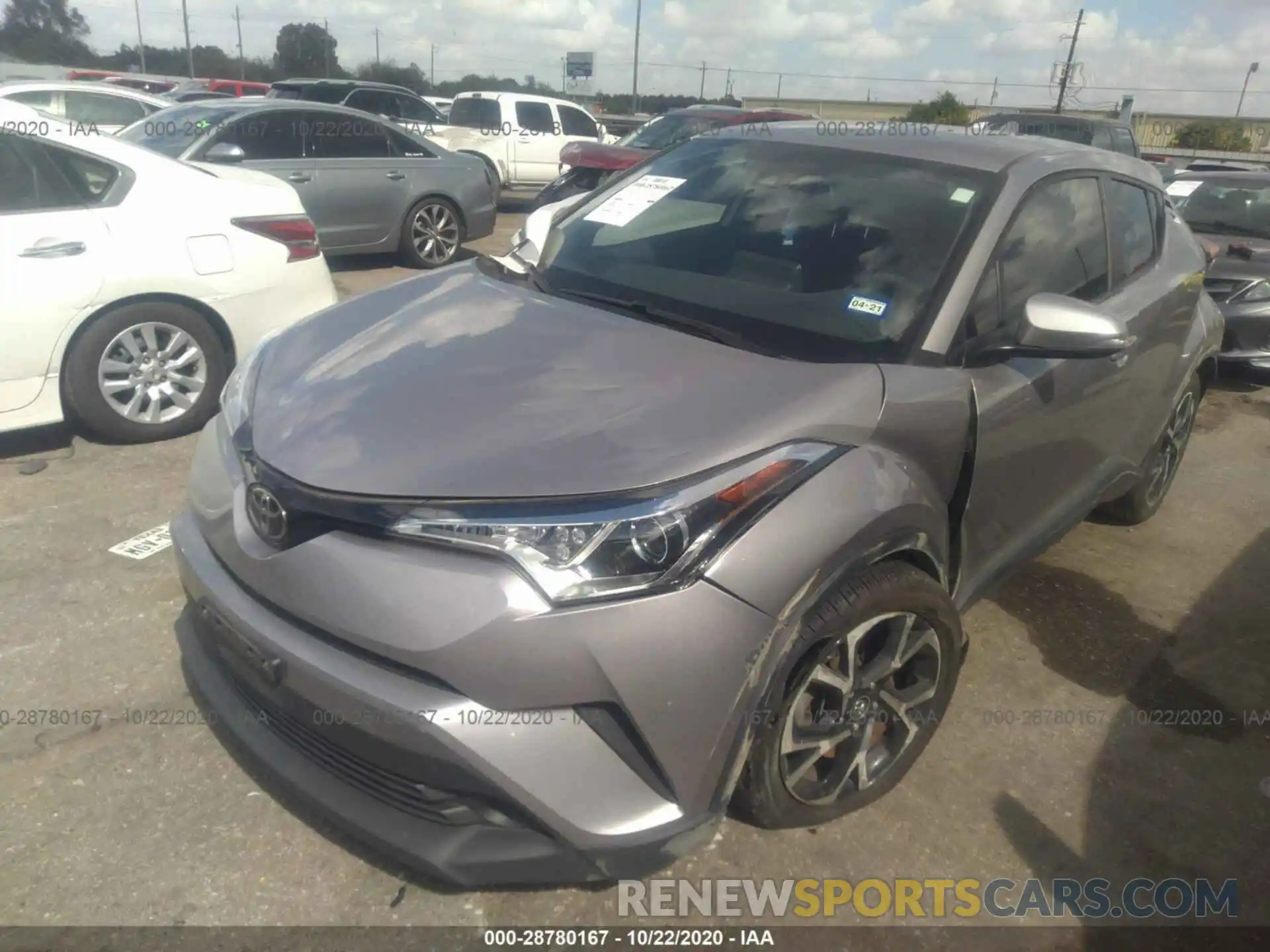 2 Photograph of a damaged car JTNKHMBX7K1036330 TOYOTA C-HR 2019