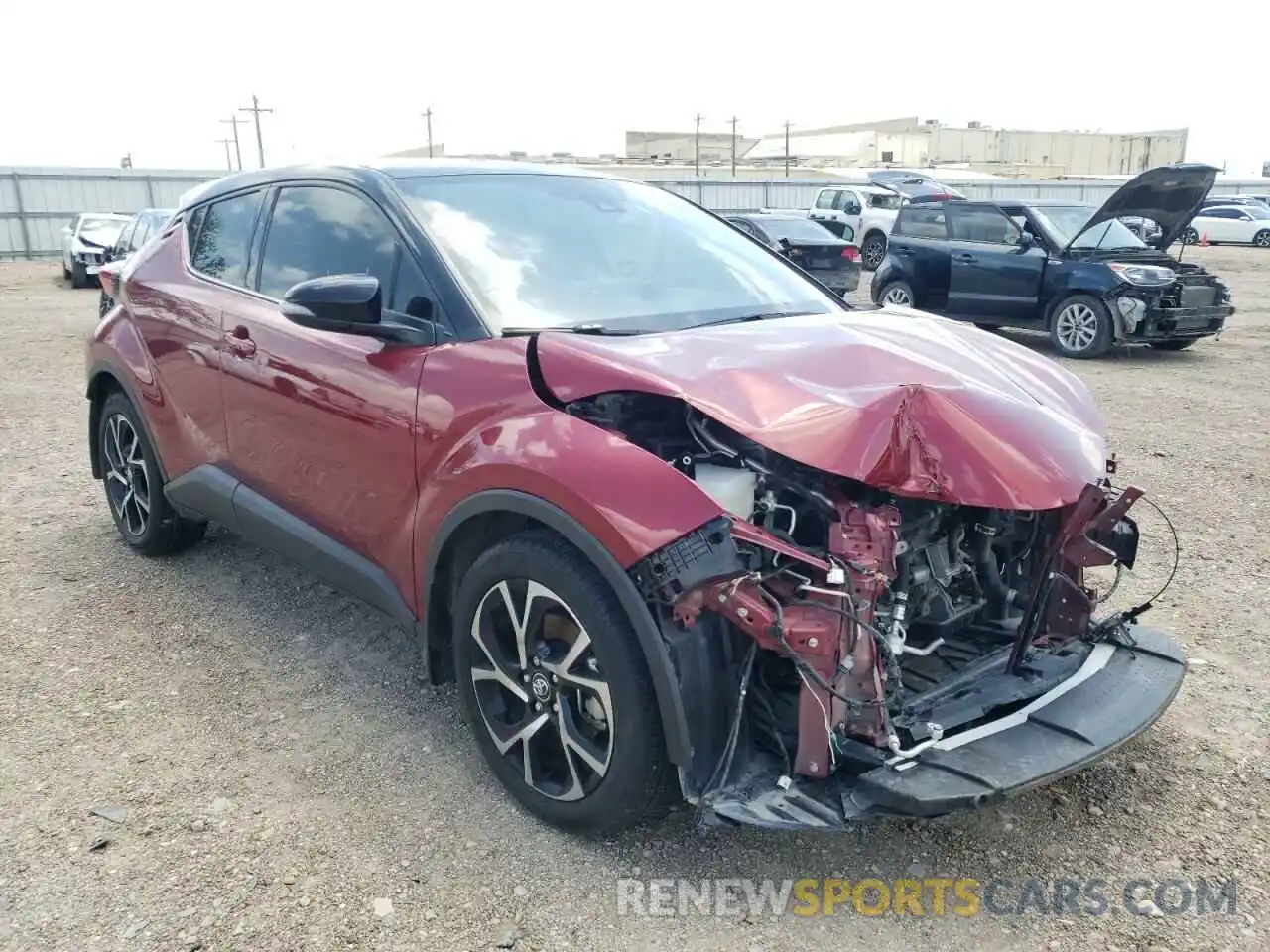 1 Photograph of a damaged car JTNKHMBX7K1036666 TOYOTA C-HR 2019