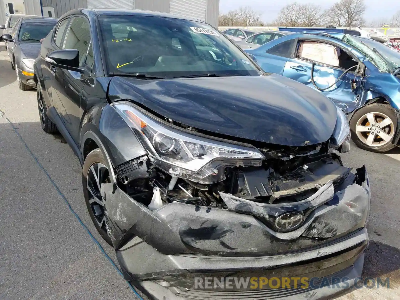 1 Photograph of a damaged car JTNKHMBX7K1037221 TOYOTA C-HR 2019