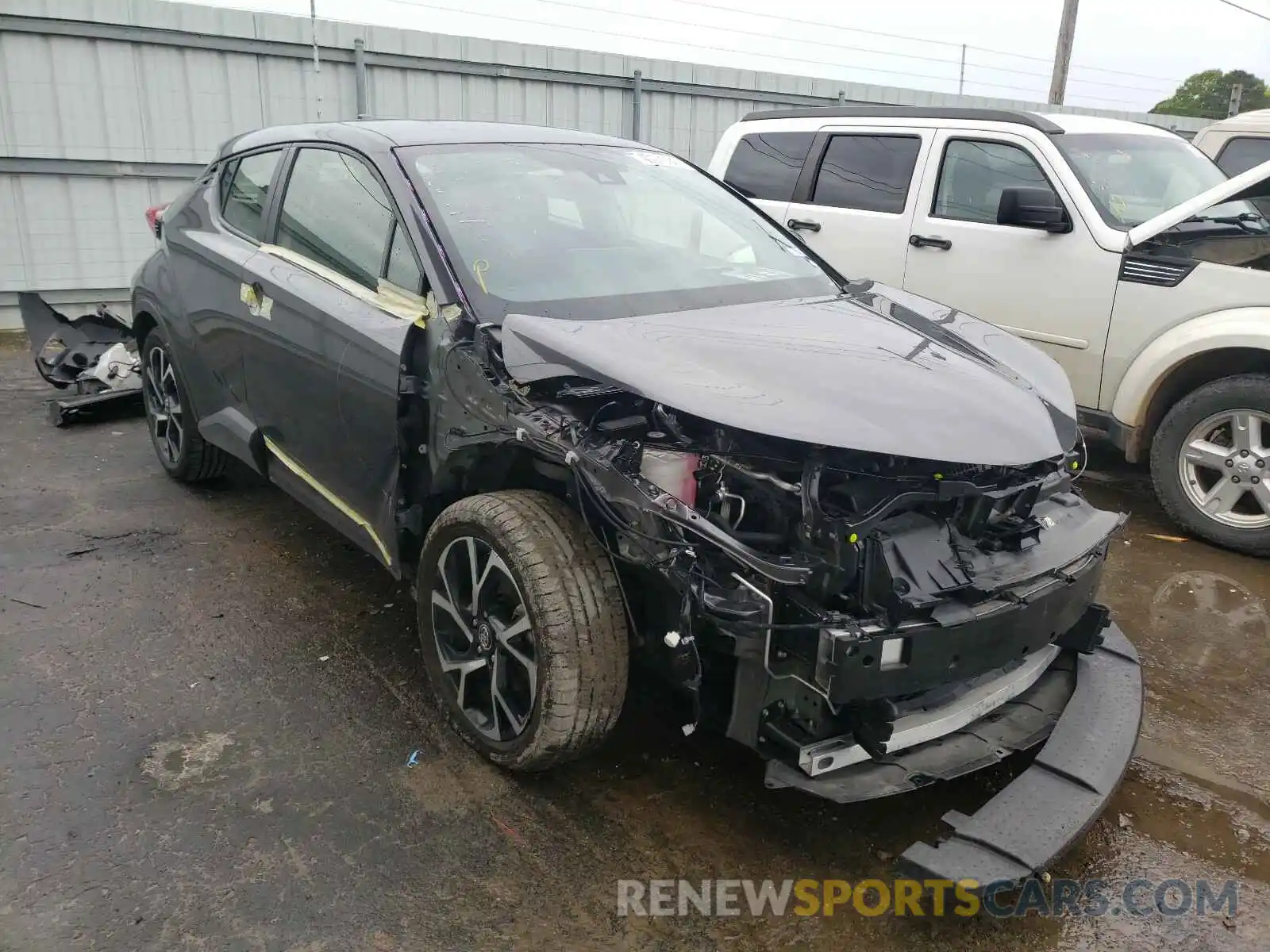 1 Photograph of a damaged car JTNKHMBX7K1037932 TOYOTA C-HR 2019